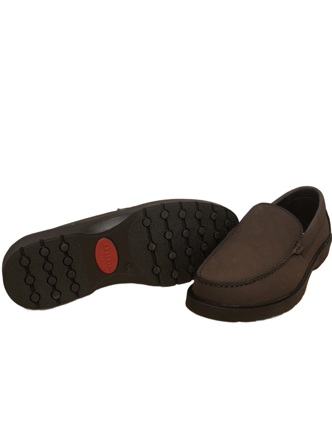 Dune London Men's Brown Velvet Slip-On Loafers