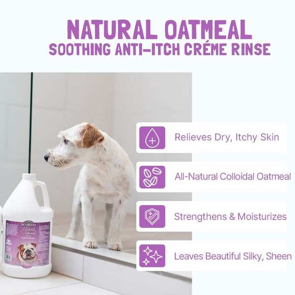 Biogroom Natural Oatmeal Anti-Itch Creme Rinse Conditioner - 355 ml