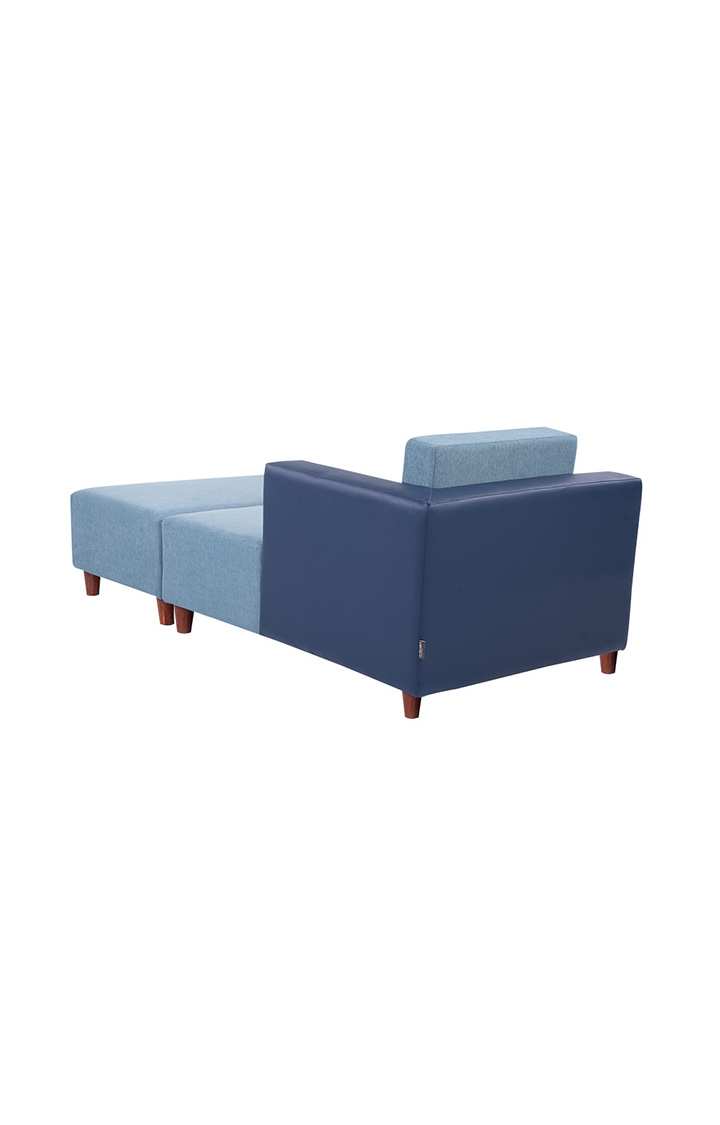 neudot Hailey Fabric Chaise Lounger LHS in Mirage Blue Colour
