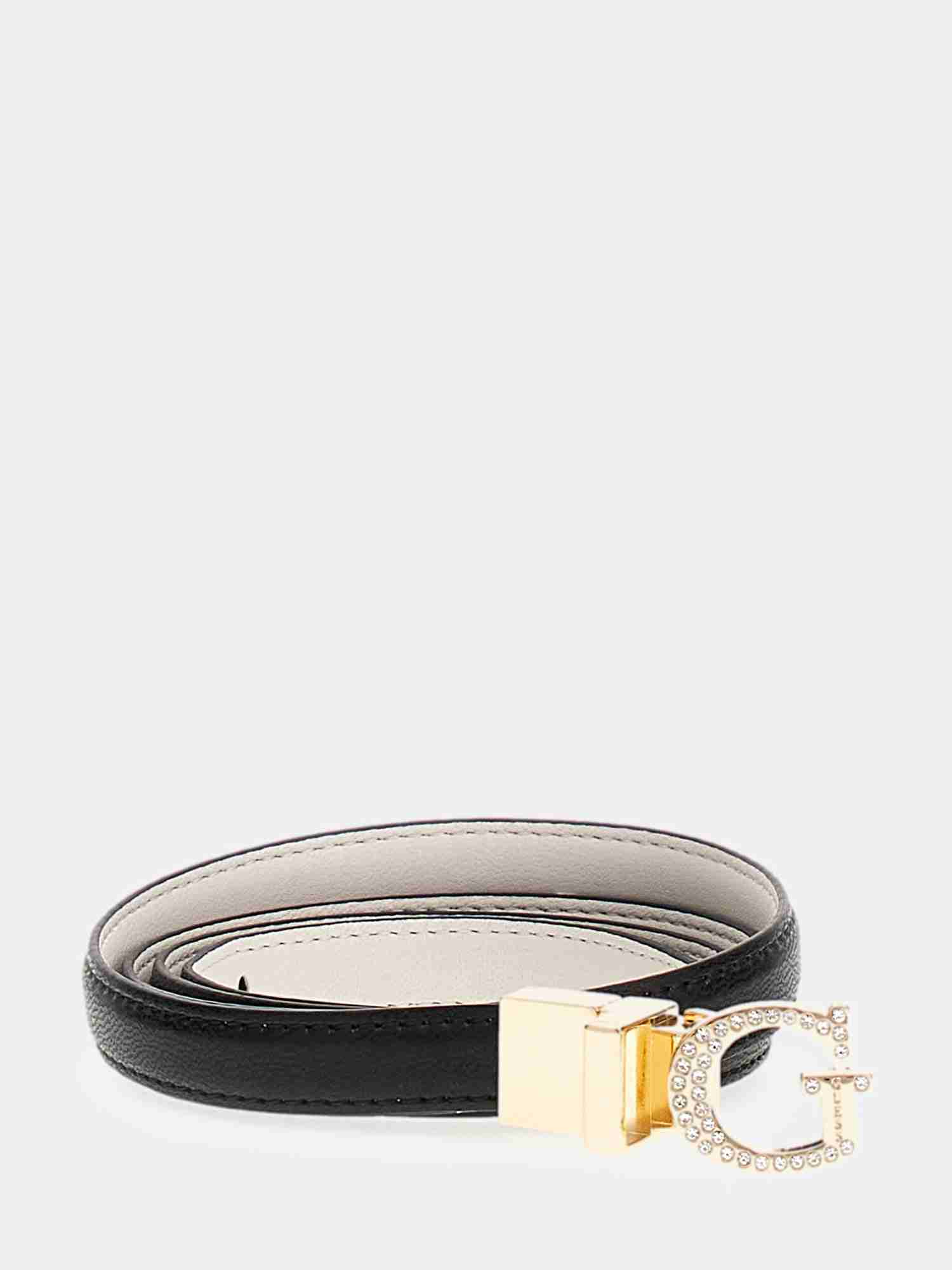 Guess Black Polyester Solid Women Belt