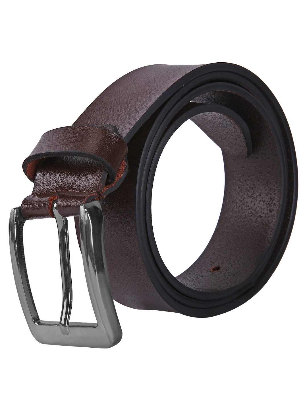 Creature Plain Solid Formal/Casual Brown Genuine Leather Belts For Men