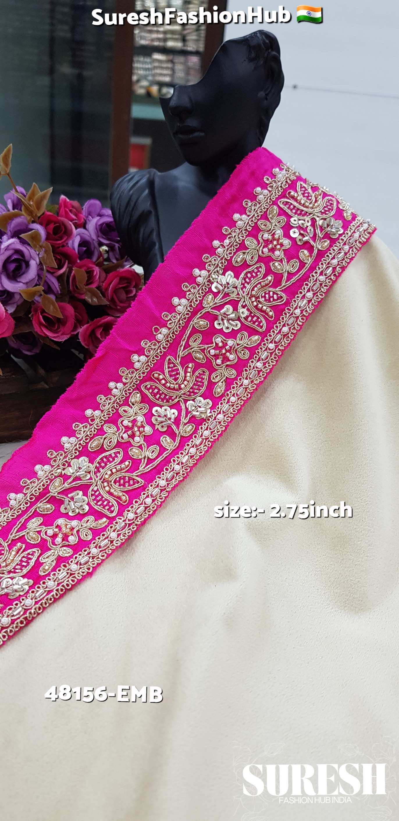Royal Rani Blossom Embroidery Lace