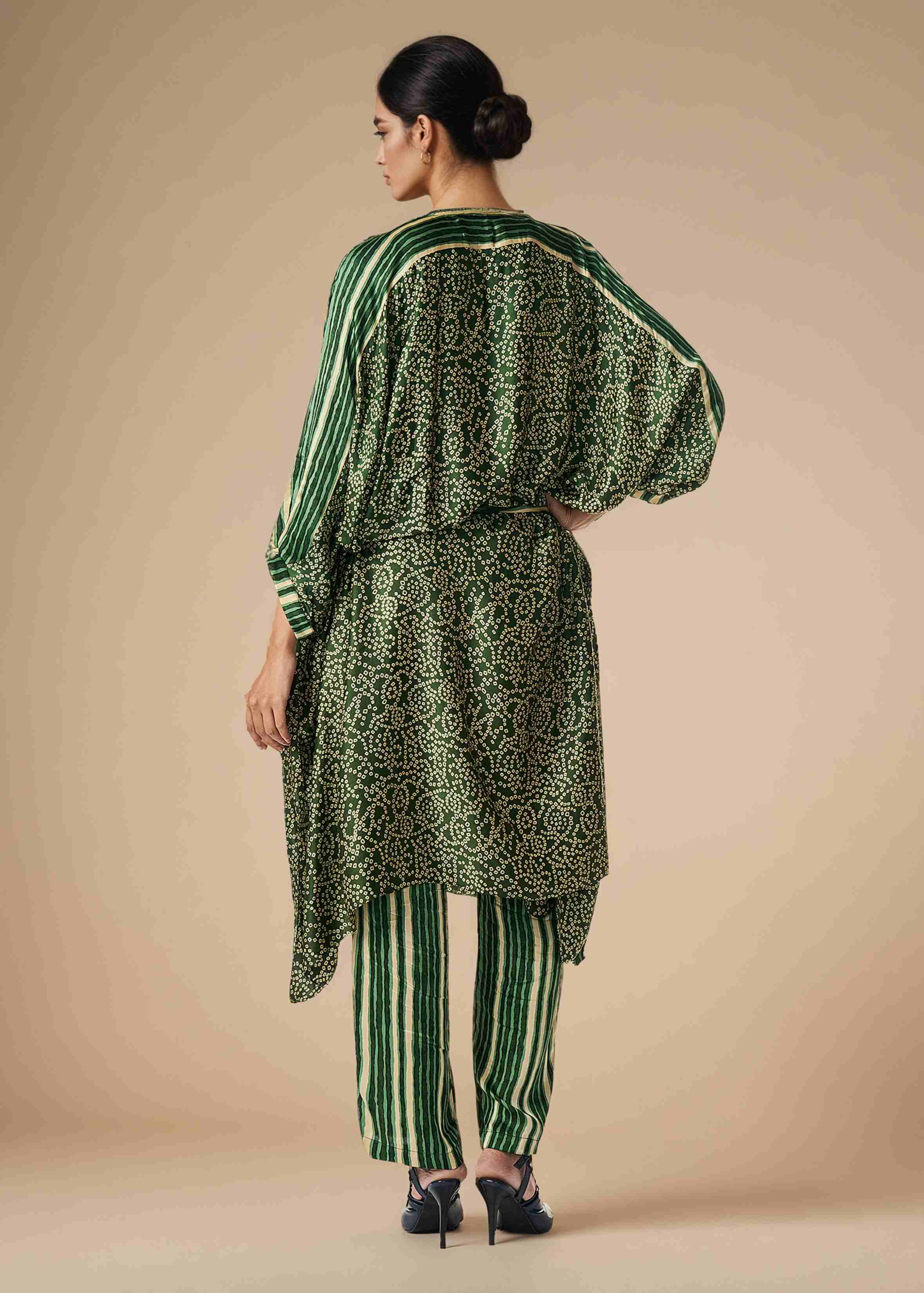 Olive Belted Kaftan