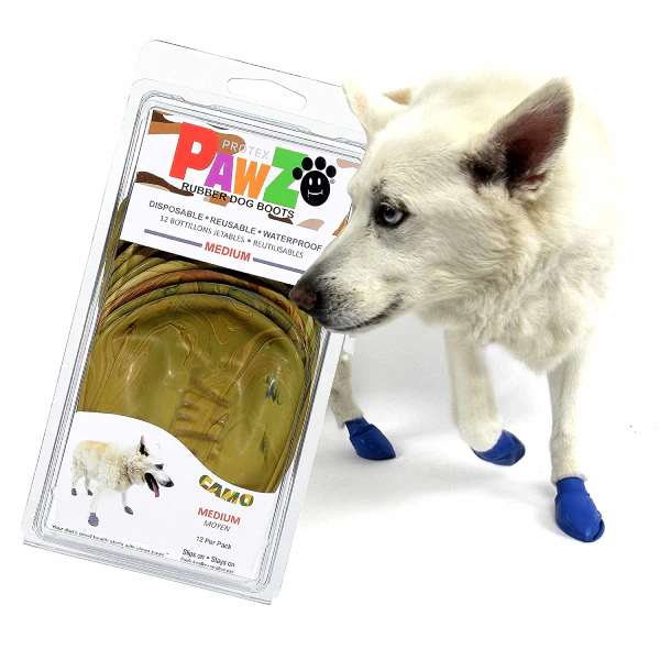 Protex Pawz Disposable Dog Boots - Camo - 12 Disposable Boots