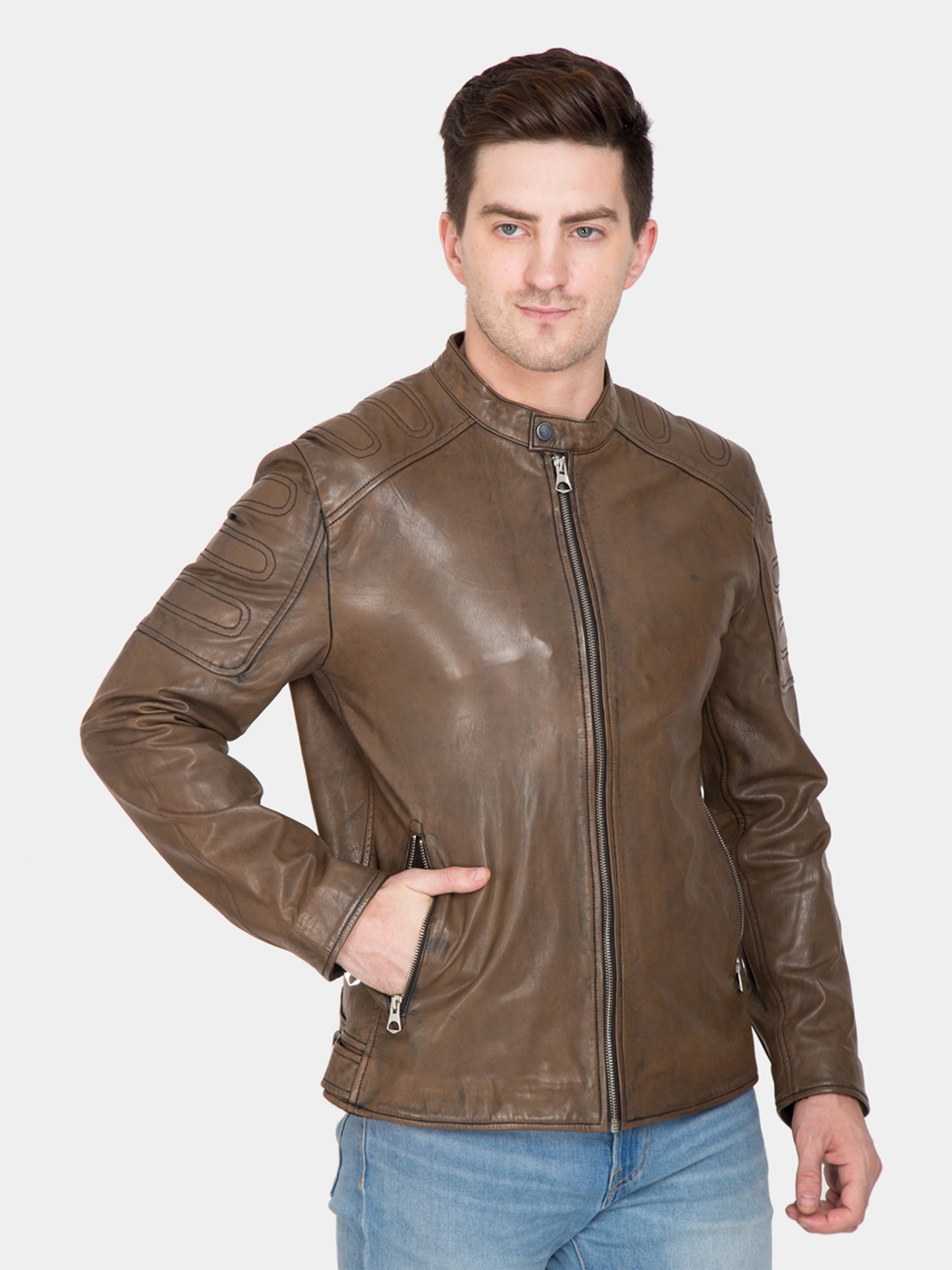 Justanned | JUSTANNED CAROB TAN LEATHER JACKET 1