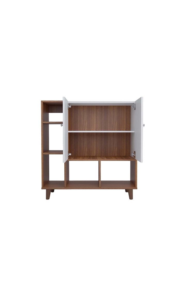 Brogan 2 Door Shoerack | Footwear Organizer - Leon Teak