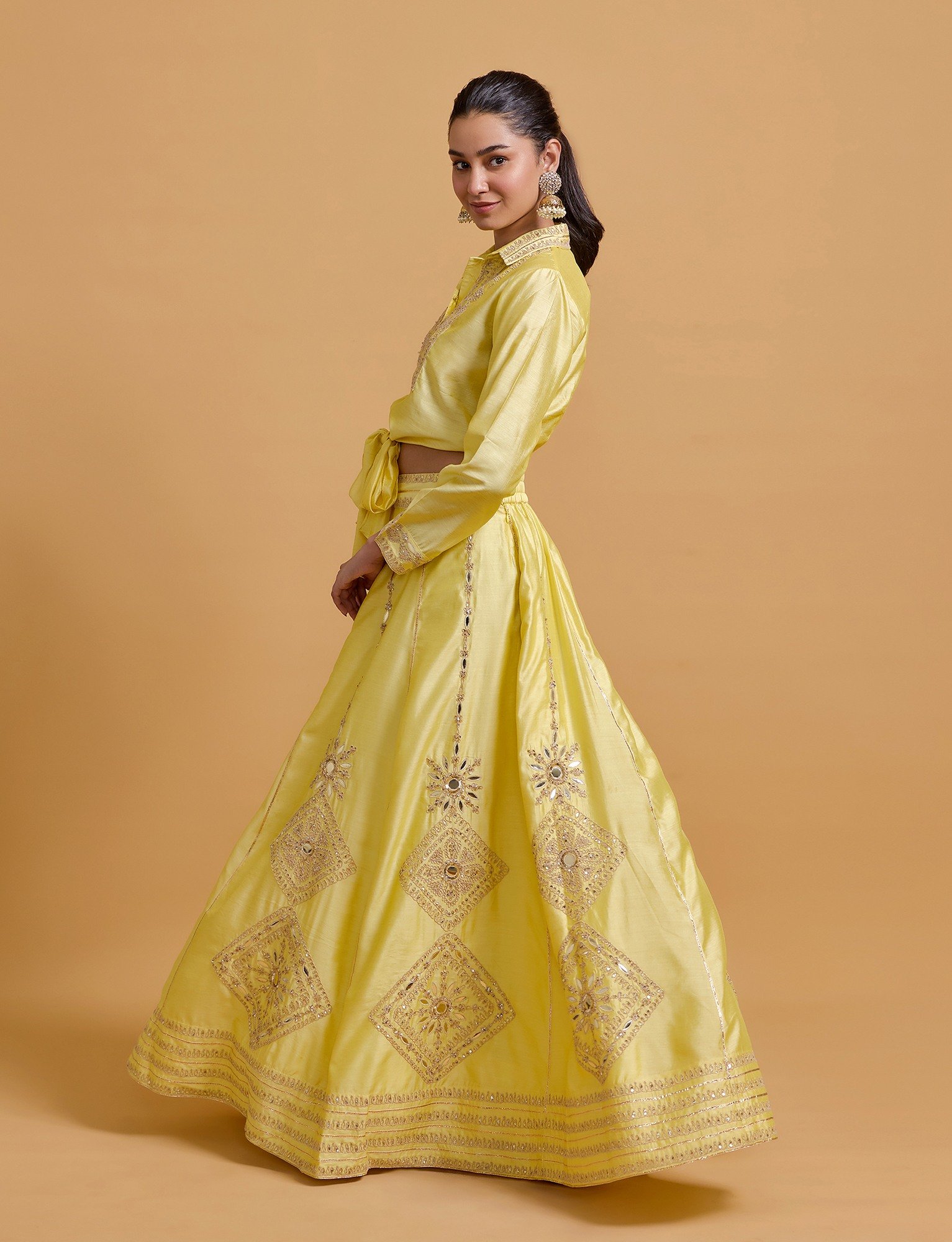 Zeenat Yellow Skirt