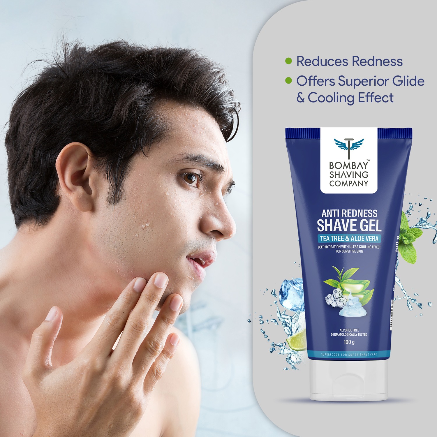 Bombay Shaving Company Anti redness Shave Gel, 100gm