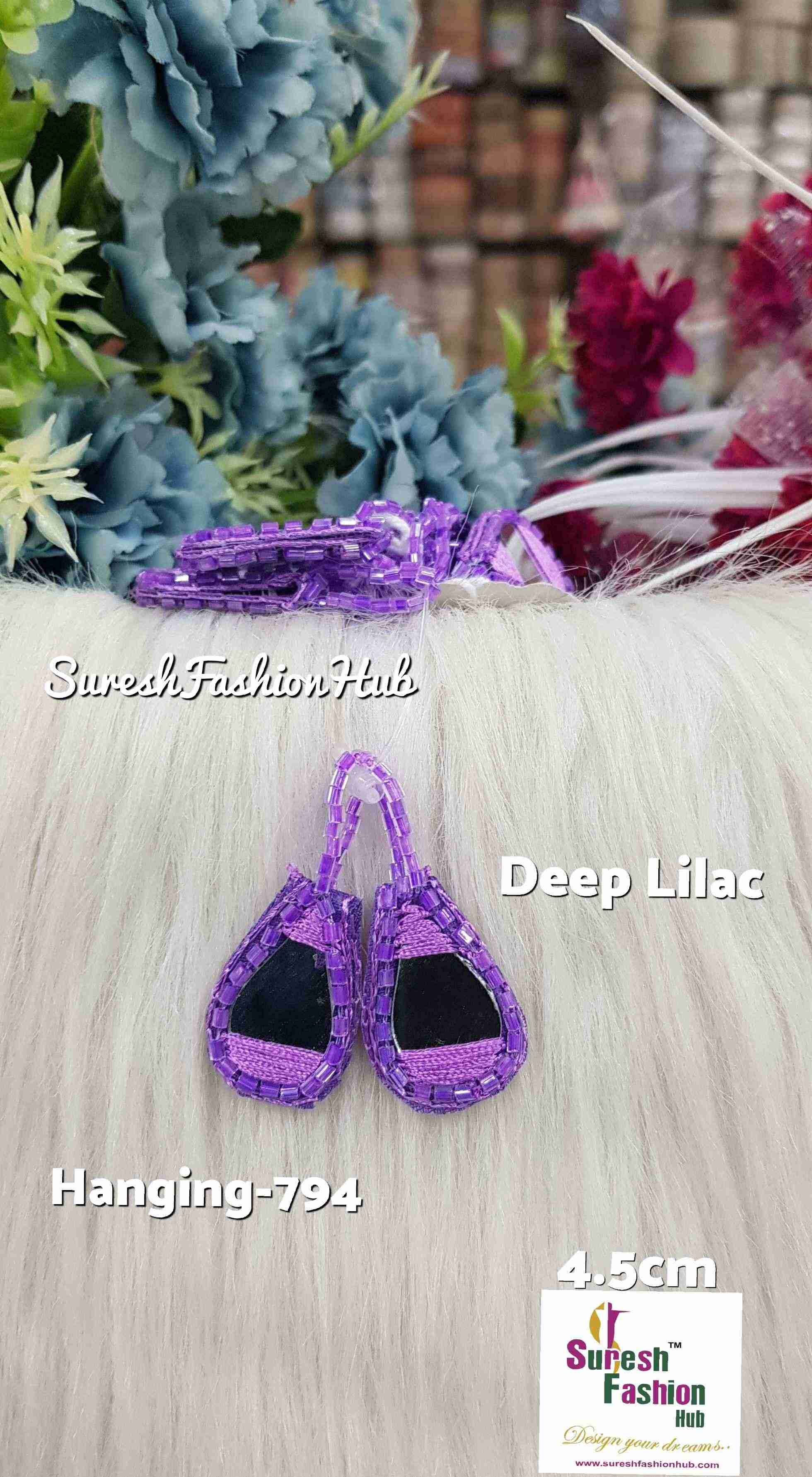 Deep Lilac Abhinav Mishra-Inspired Artisan Tassels Set