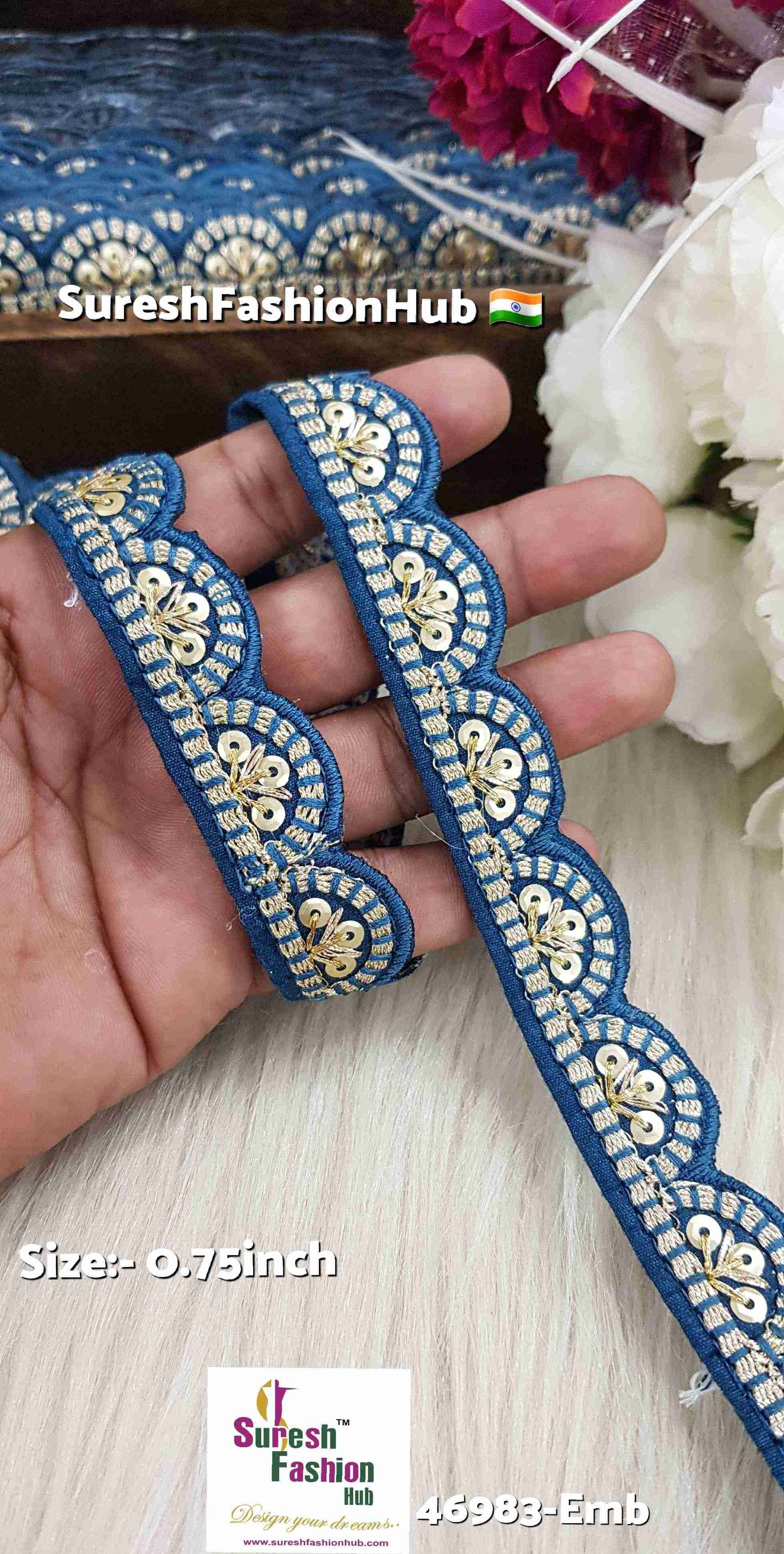 Petrol Blue Elegance Lace