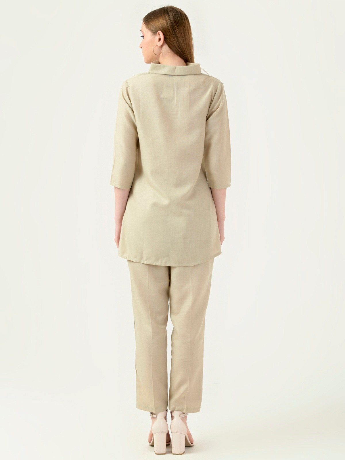 Albion Women Smart Premium Khakhi Co-ord