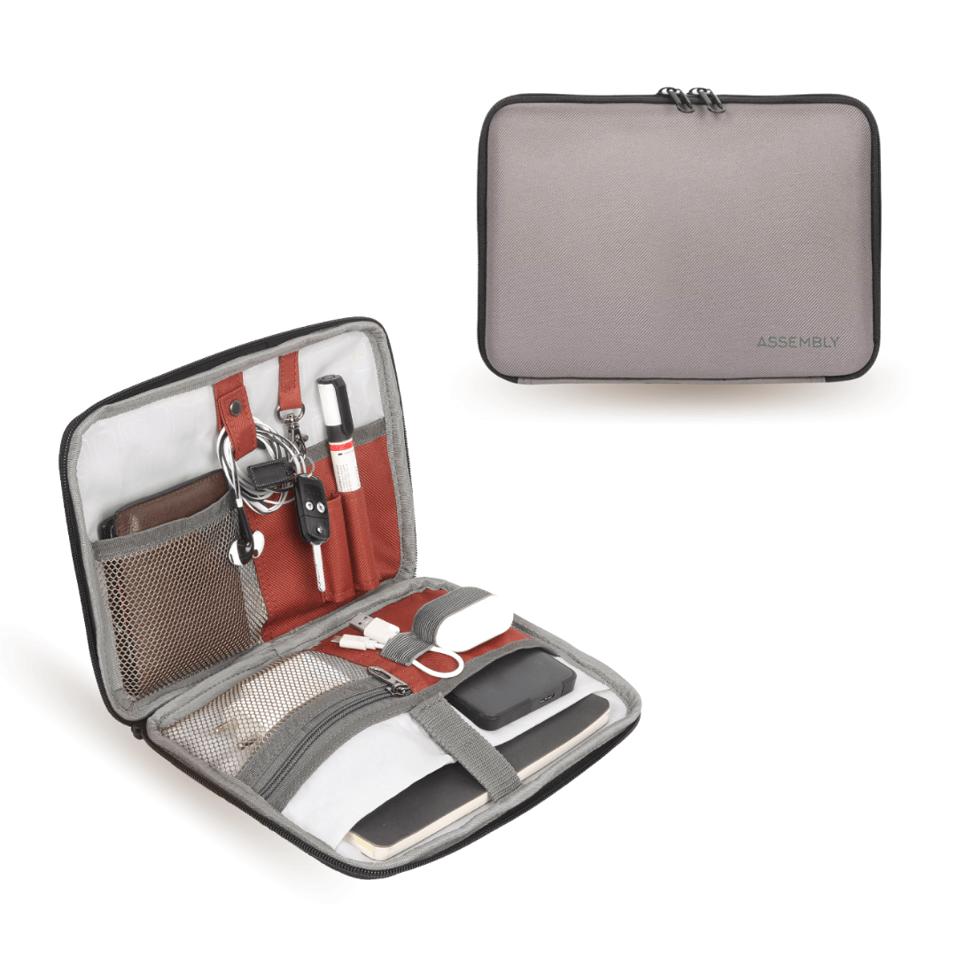 Assembly | Gadget Organizer Tech-kit / Travel Pouch | Grey 0
