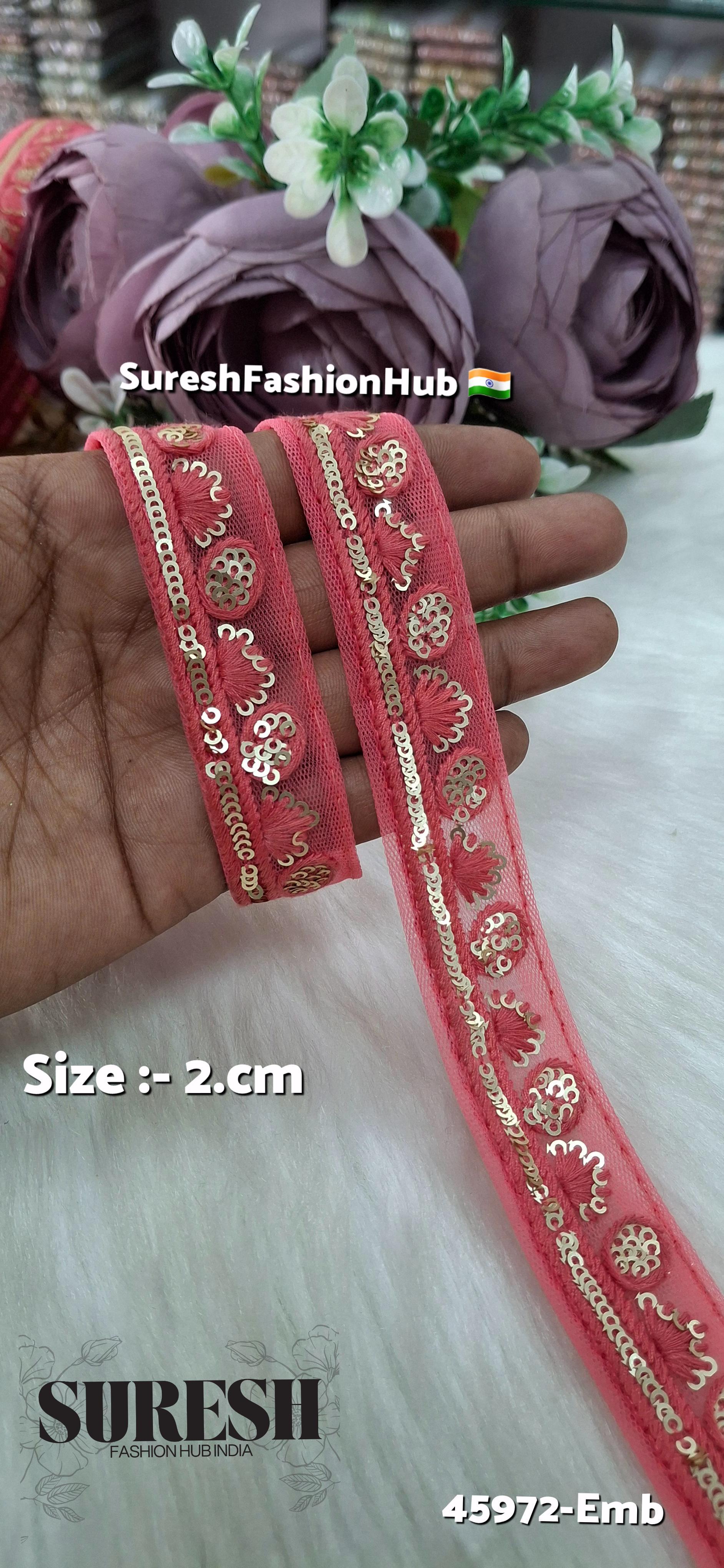 Gajari Tone-on-Tone Embroidery Lace