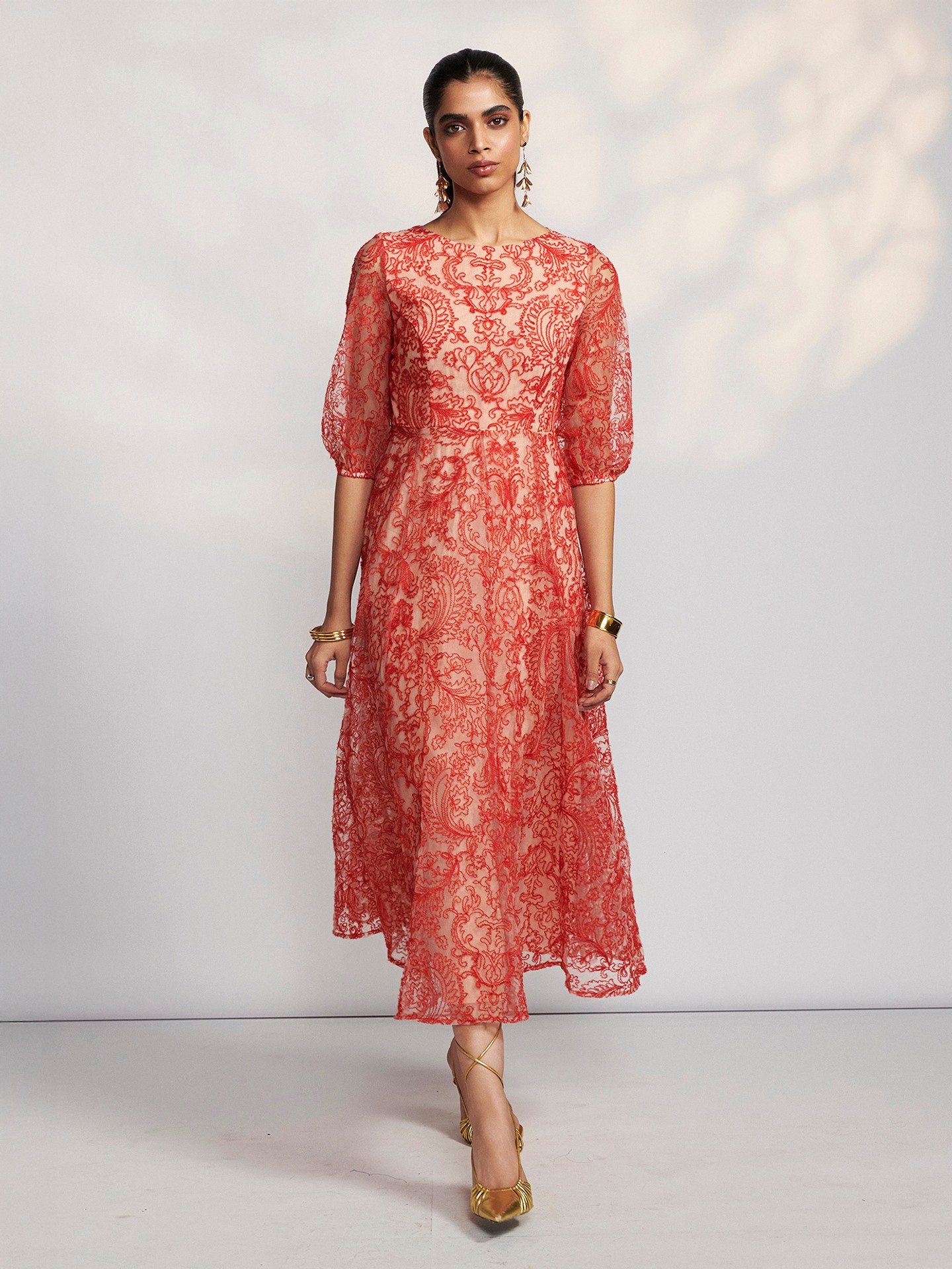 Red Carmina Long Dress