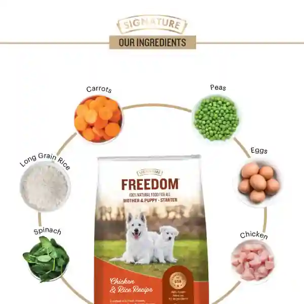 Freedom Chicken & Rice Starter (Mother & Puppy) Dog Dry Food