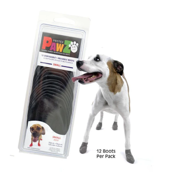 Protex Pawz Disposable Dog Boots - Black - 12 Disposable Boots