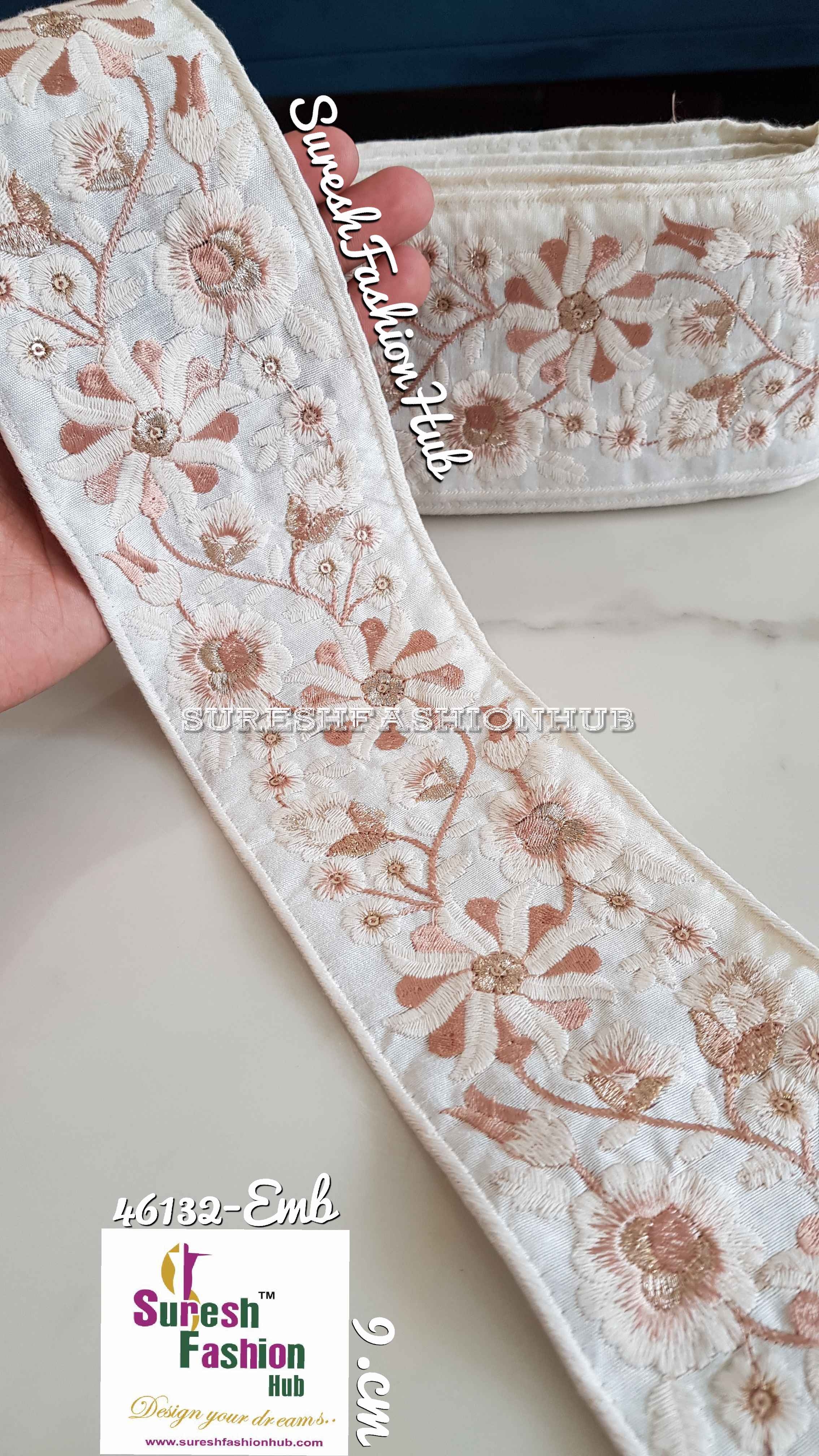 Gold color Radiant Pearl Lace Trims