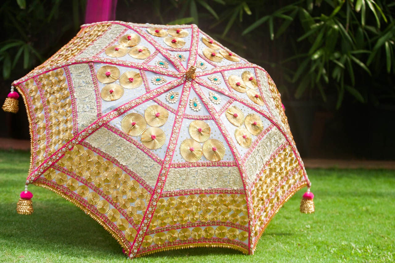Floral art | Multi Gotta Lace Umbrella undefined