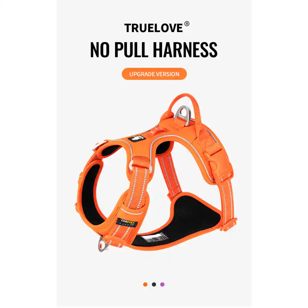 Barkbutler Truelove Harness With Reflective Fabric - Orange