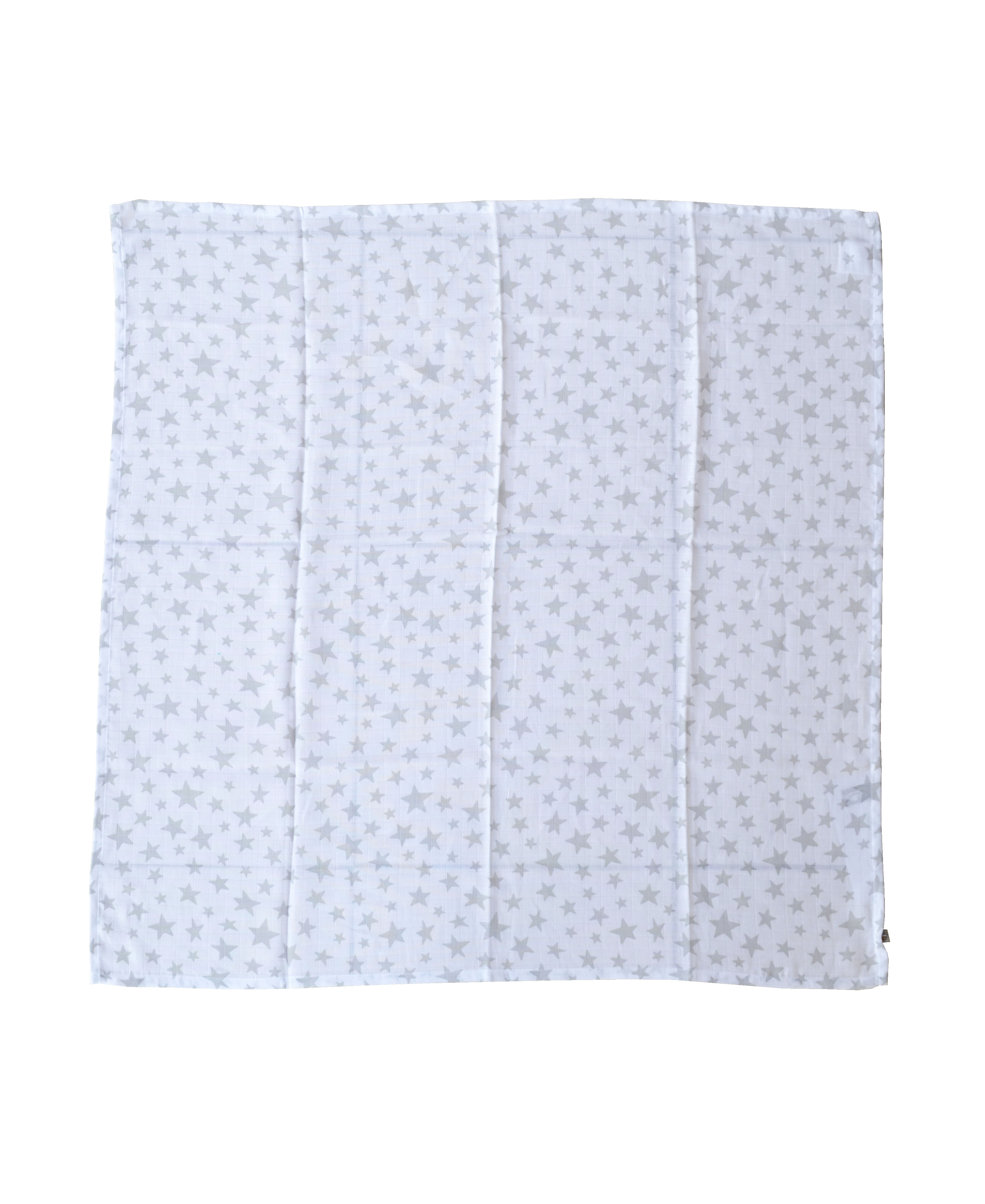 Babeez | Allover Star Print Swaddle Cloth (100% Organic Cotton) undefined