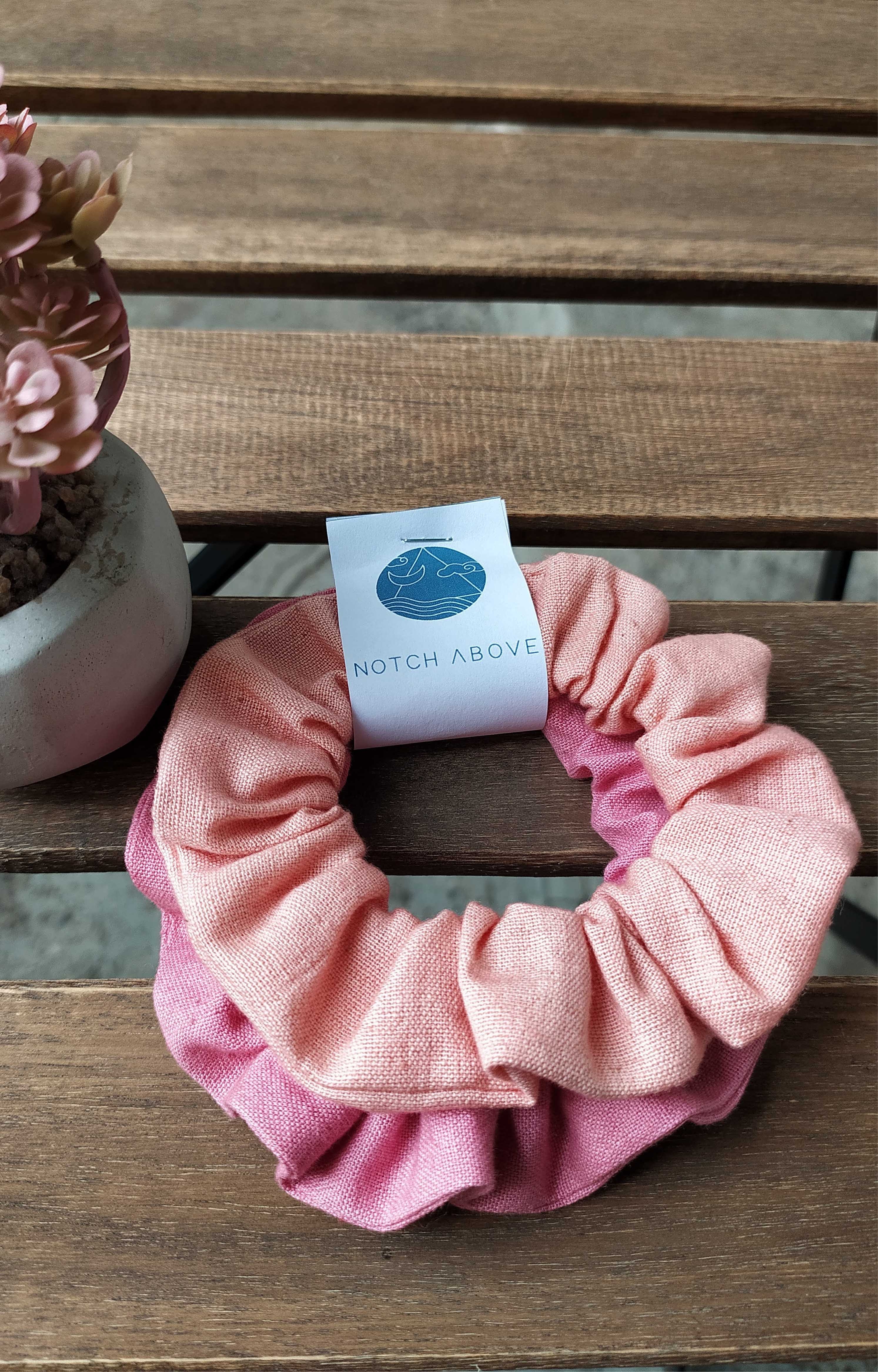 Notch Above | Upcycled Scrunchie Pair undefined