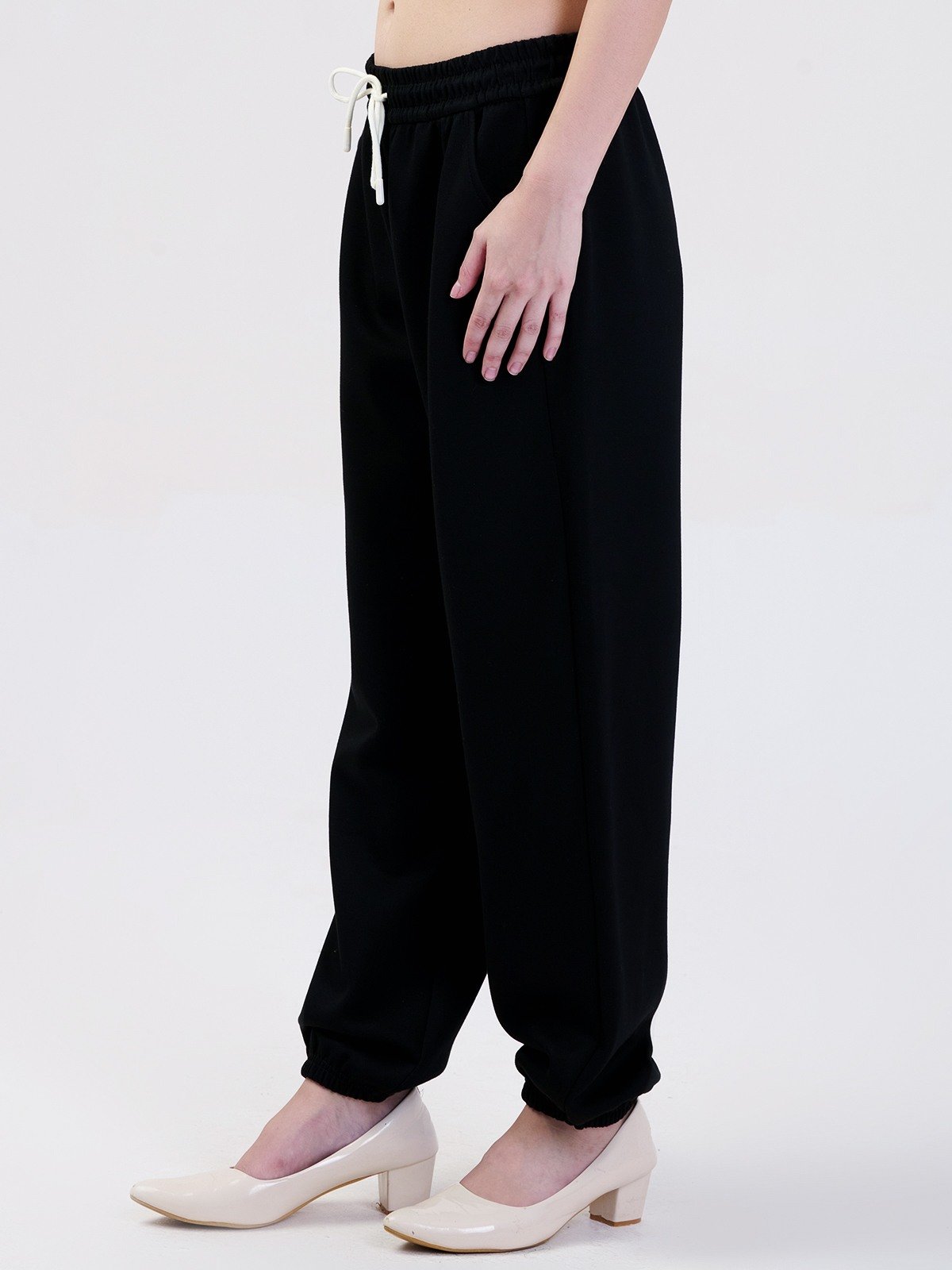 ALBION SMART LADIES BLACK HAREM PANT