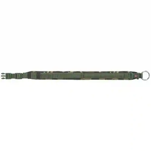Trixie Premium Extra Wide Neoprene Padded Collar for Dogs, Camouflage/Forest Green