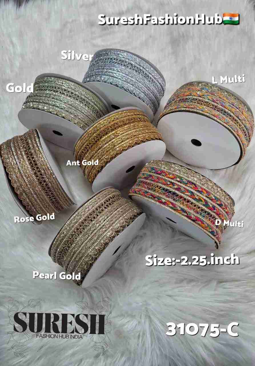 Light Multy Jalaari Machine Lace – 31075-C