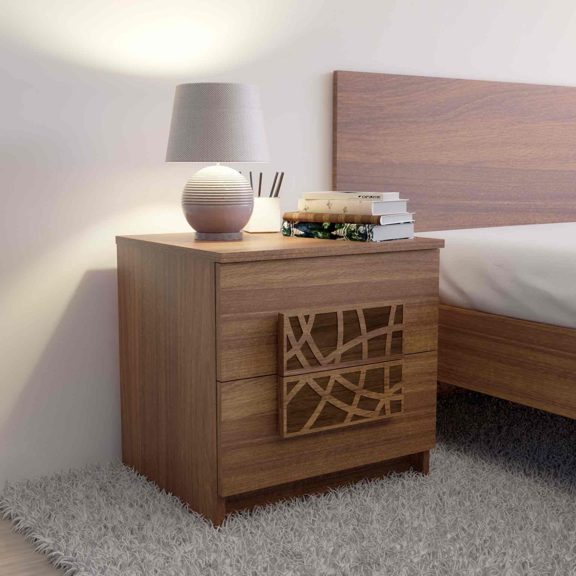 neudot Paris Bedside Table - Leon Teak (DIY)