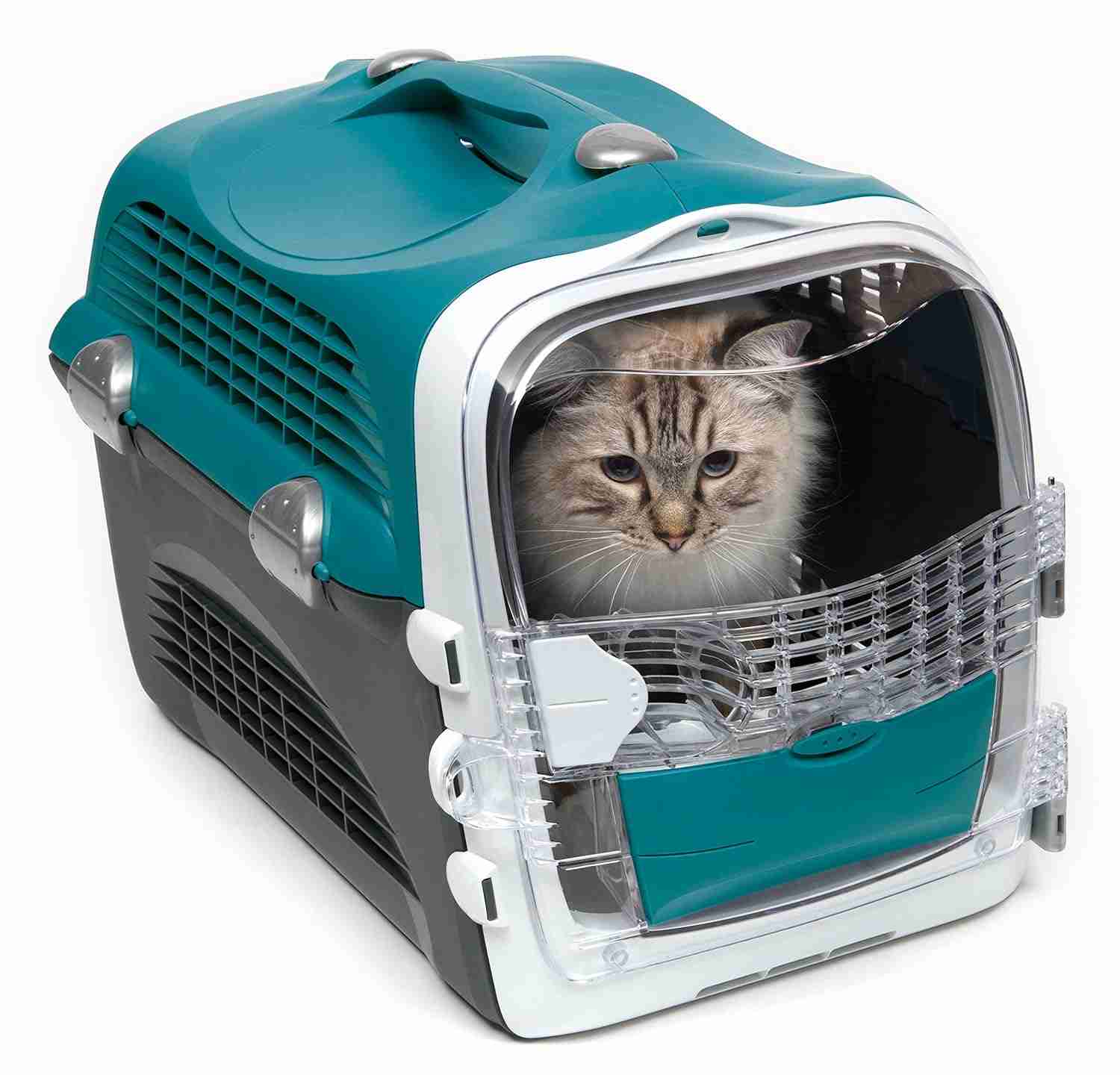 Catit Cabrio Carrier for Cats, Turquoise