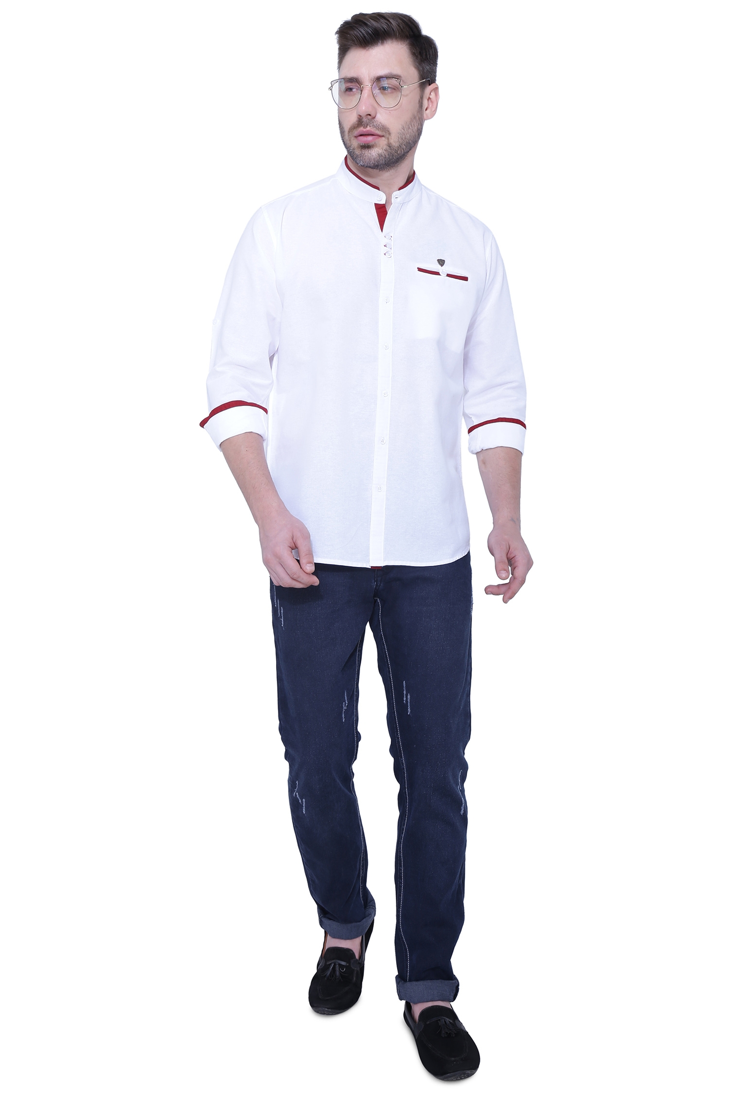Kuons Avenue | Kuons Avenue Men's Linen Cotton Casual Shirt- KACLFS1179A 5