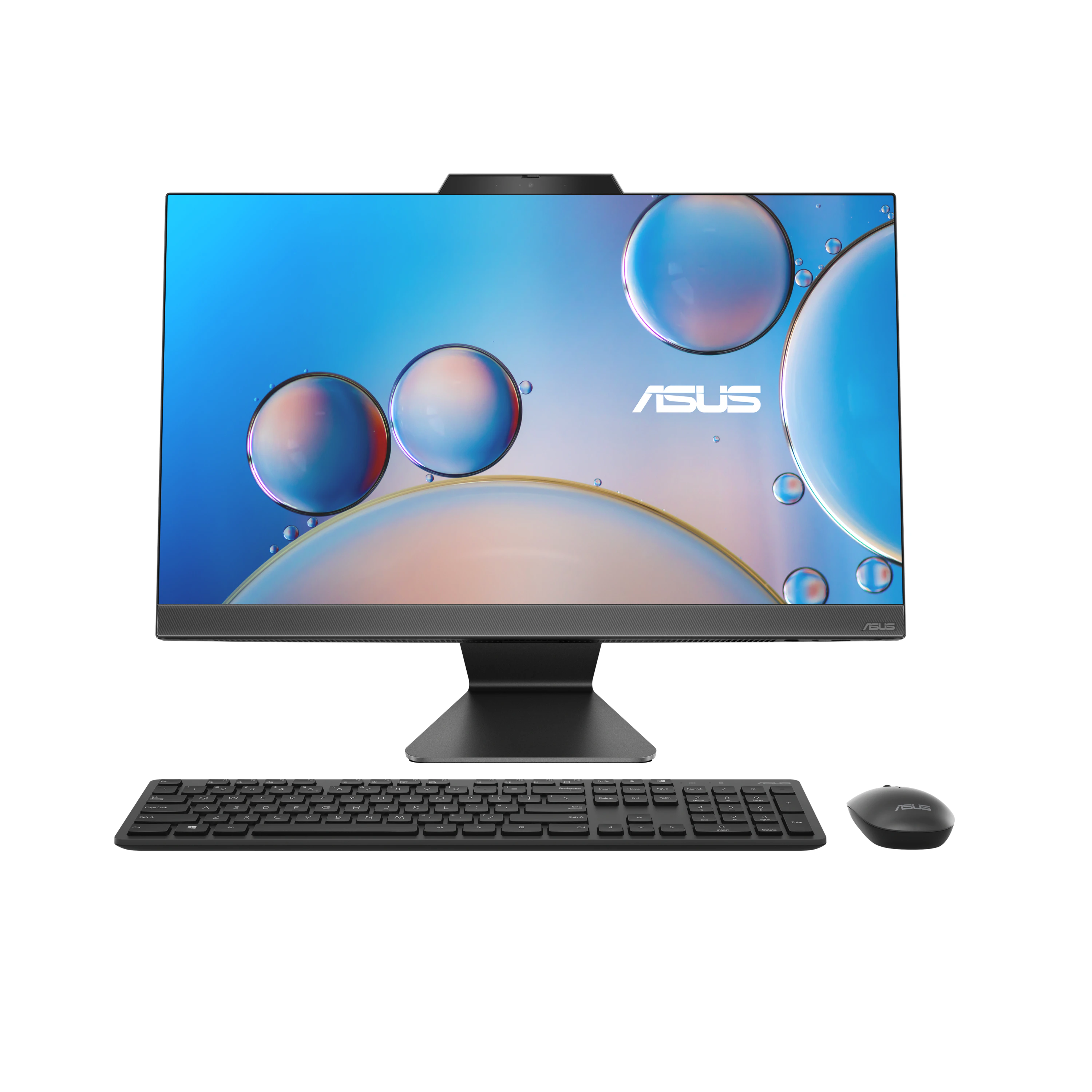 Asus (A3202WBA-BPB009WS) AIO Desktop, Intel Celeron 7305, 8 GB RAM, 256 GB SSD, 21.45 Inch FHD Screen, Windows 11 Home, Ms Office 2024 + Microsoft 365, Wireless Keyboard & Mouse, Black