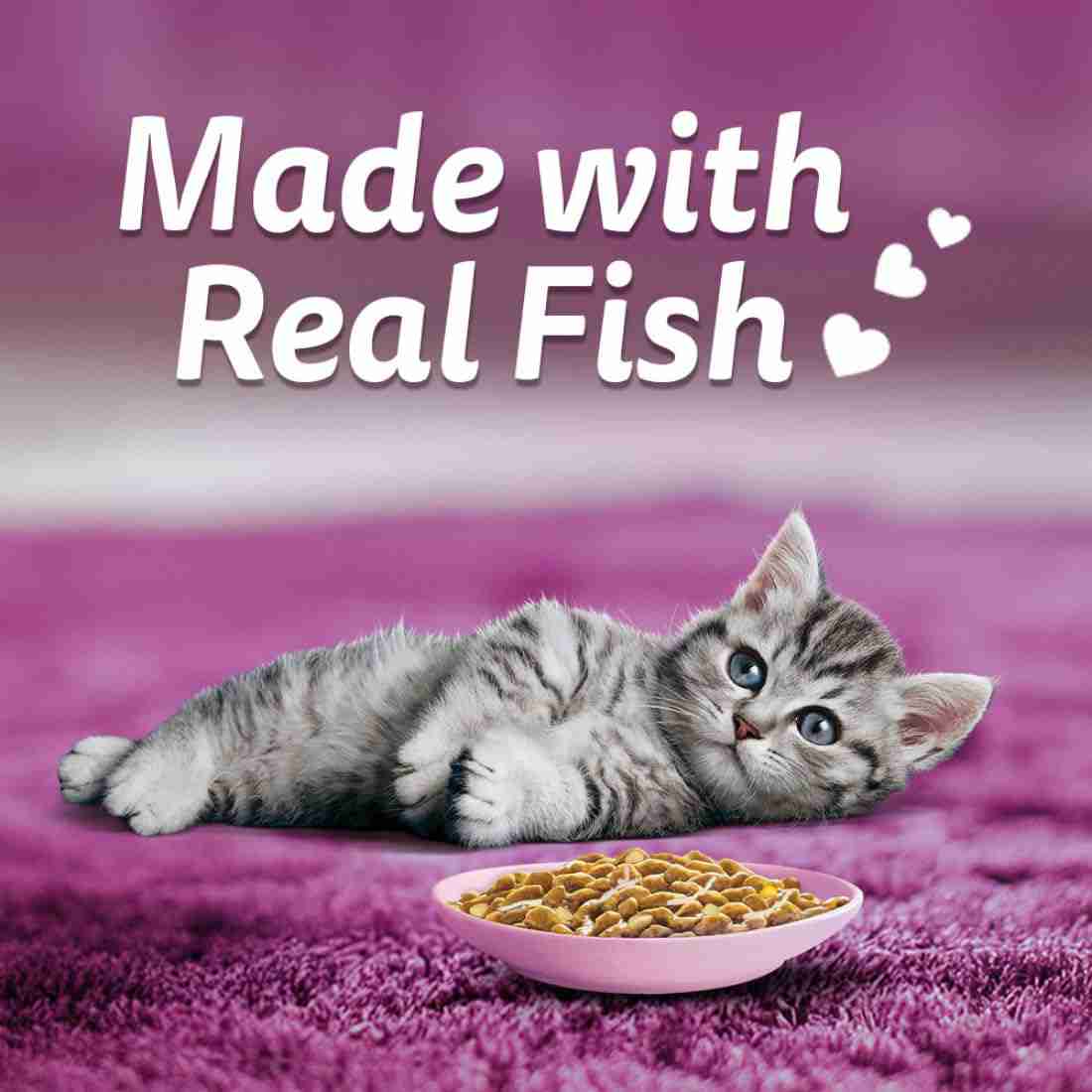 Whiskas Tasty Mix Junior Pouch Chicken Tuna Sweet Potato Flavor in Gravy for Cats 70g