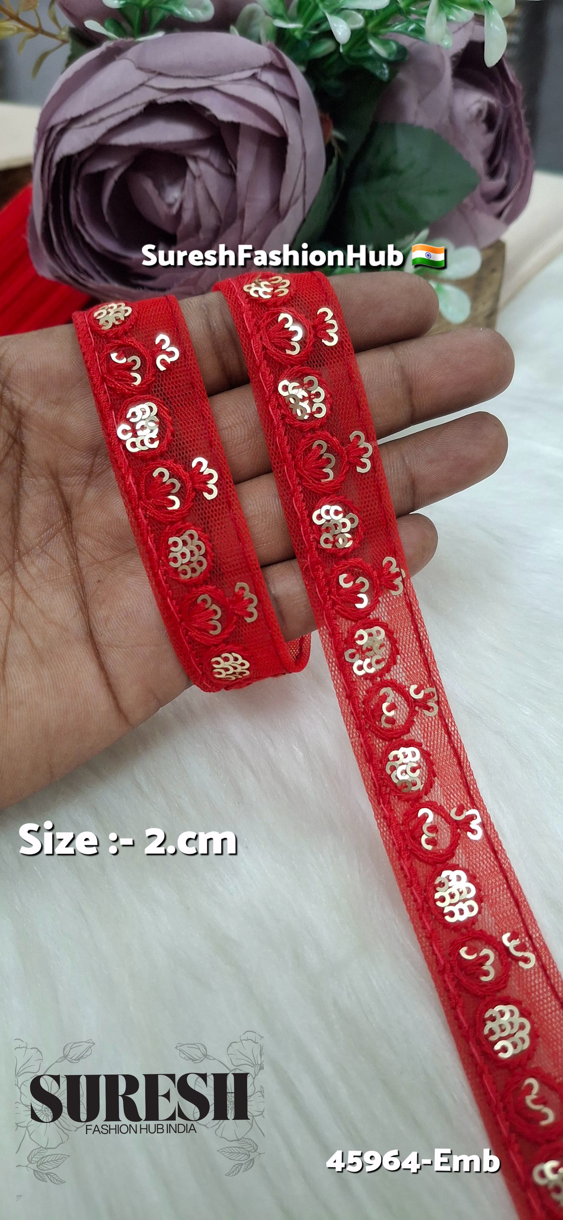 Tone-on-Tone Net Embroidery Lace