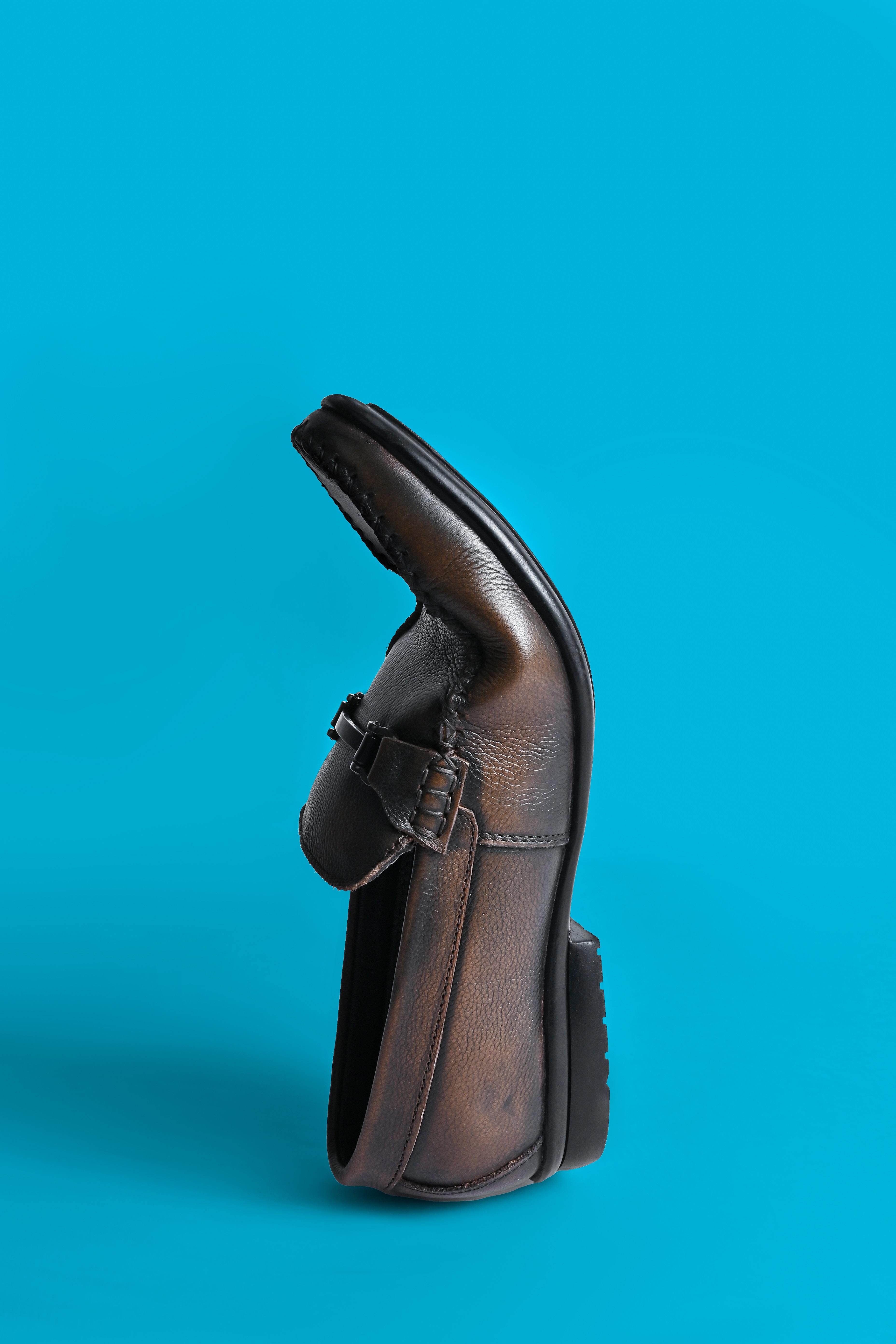 Men's Brown Leather Loafers