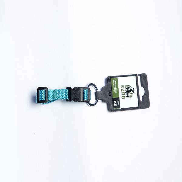 Ezra Classic Adjustable Dog Collar with Durable Buckle and Stylish Design - Teal