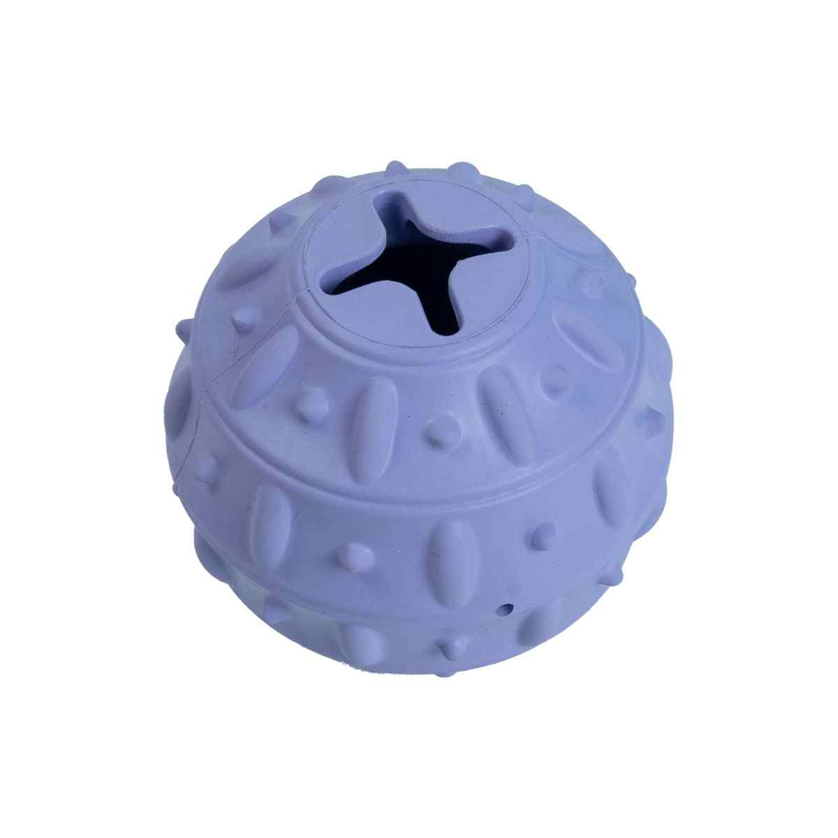 Ezra Play Bamboo Ball - Purple Rubber Toy