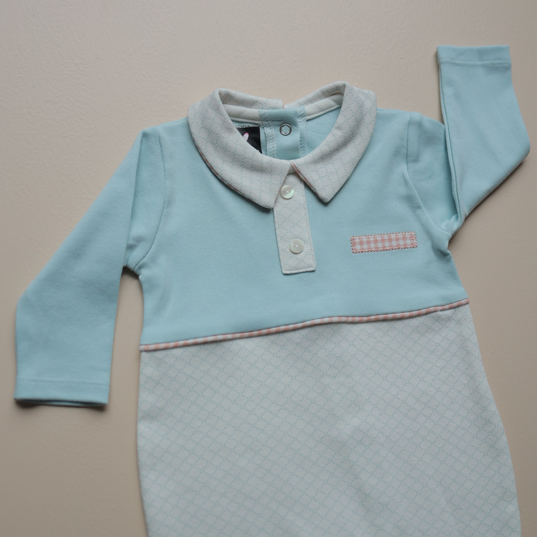 Skyline Collar Charm Baby Romper