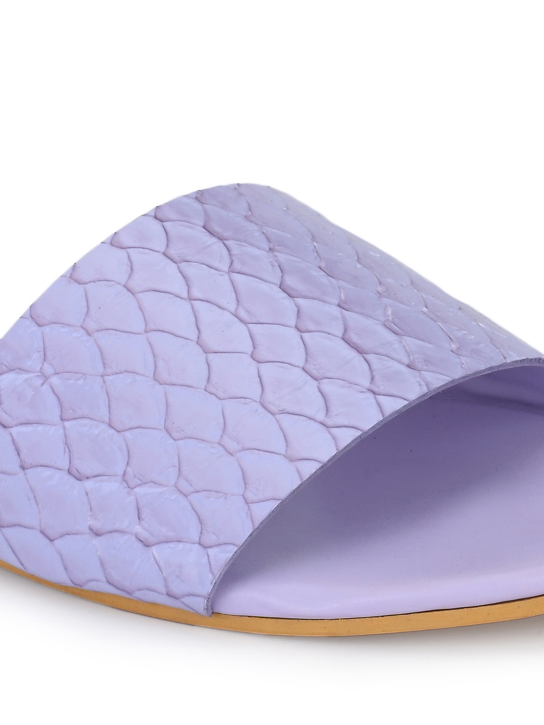 AADY AUSTIN | Aady Austin Lavender Open Toe Slider Flats for women 5