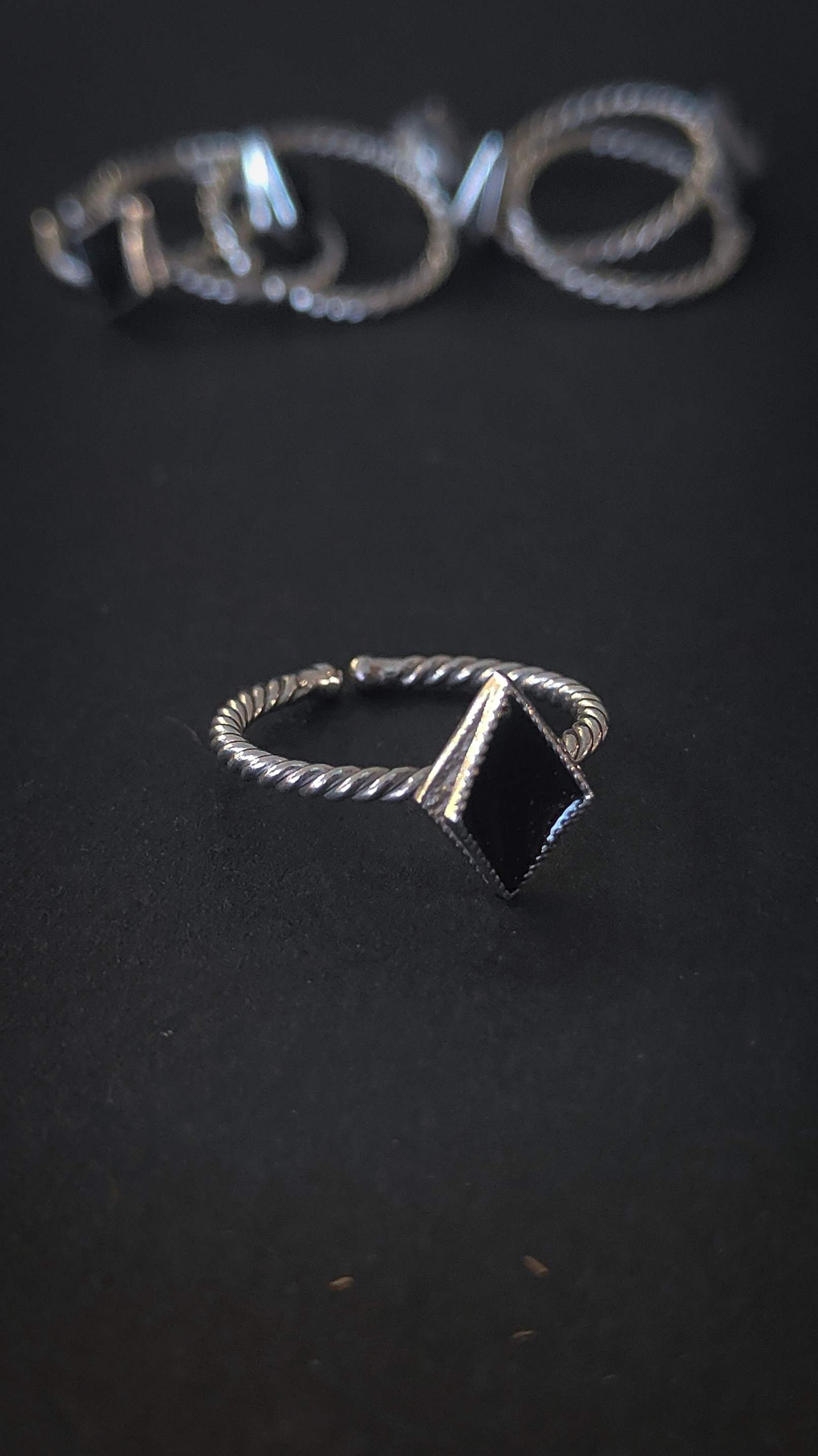 Bedecked Smoked Diamond Ring