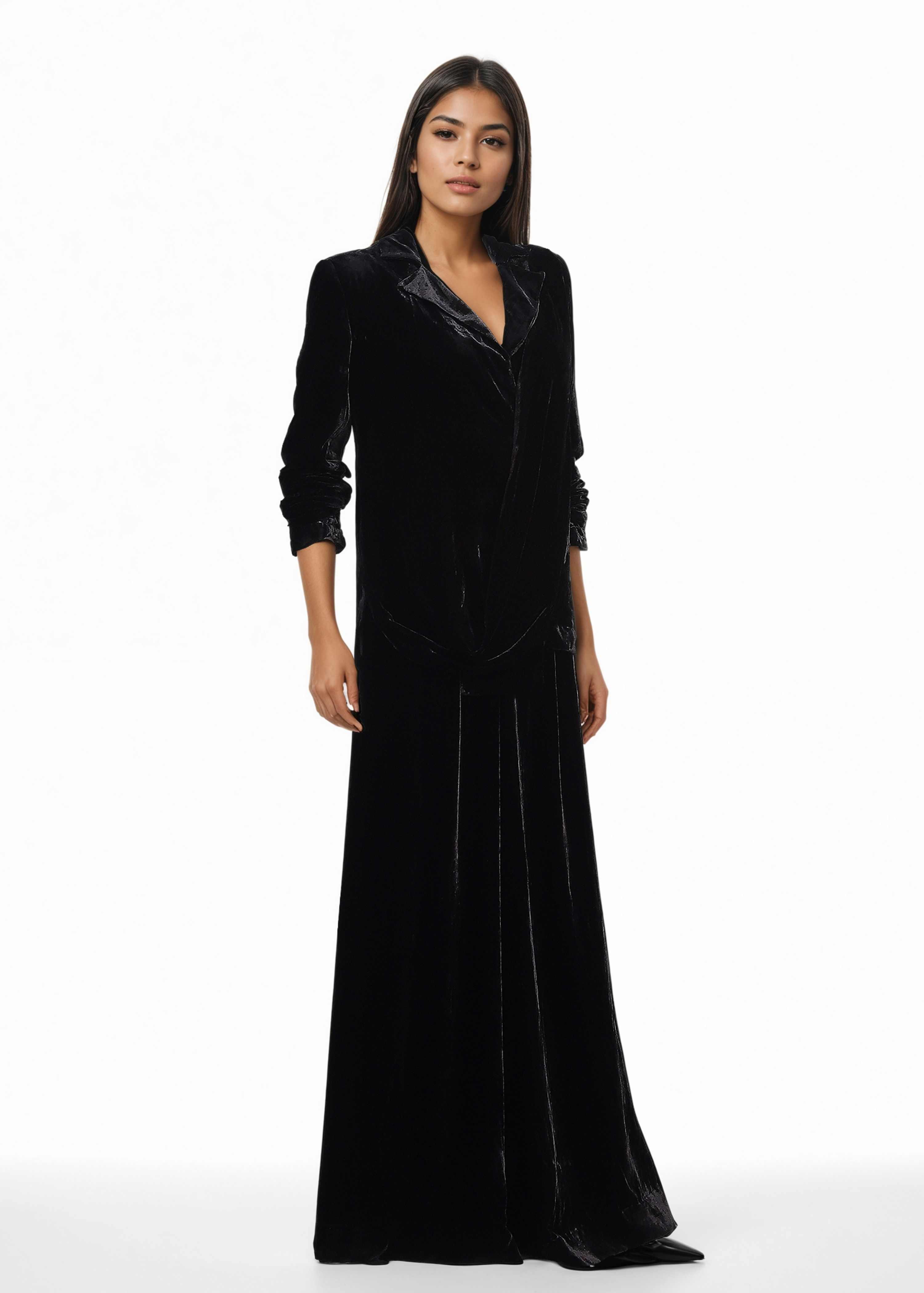 AKOK Blue Velvet Co-Ord 2Pc Co-ords