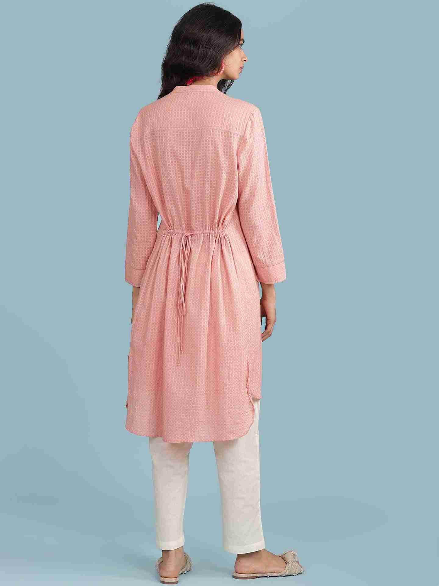 Pink Eva Solid Kurta Set