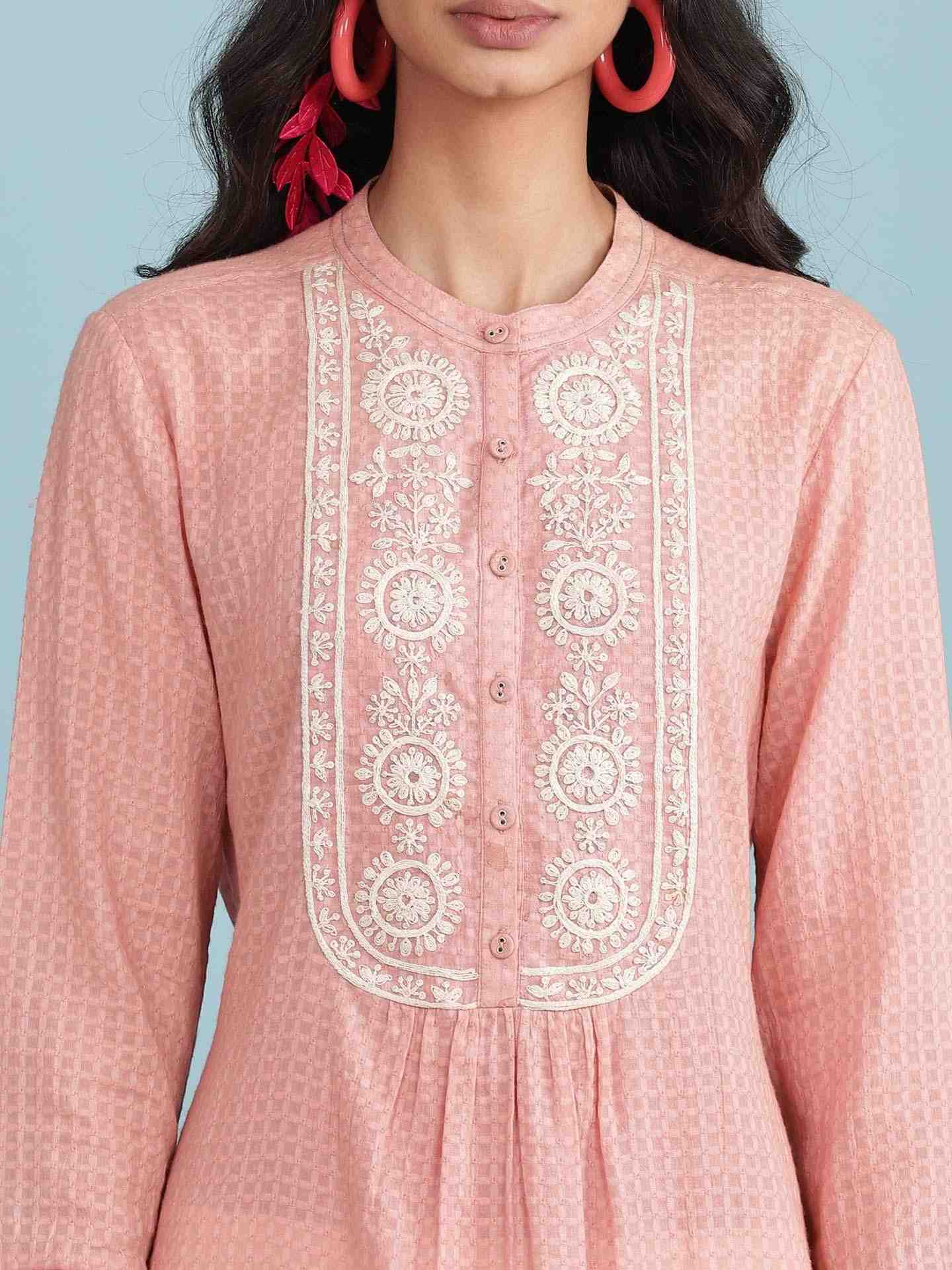 Pink Eva Solid Kurta Set