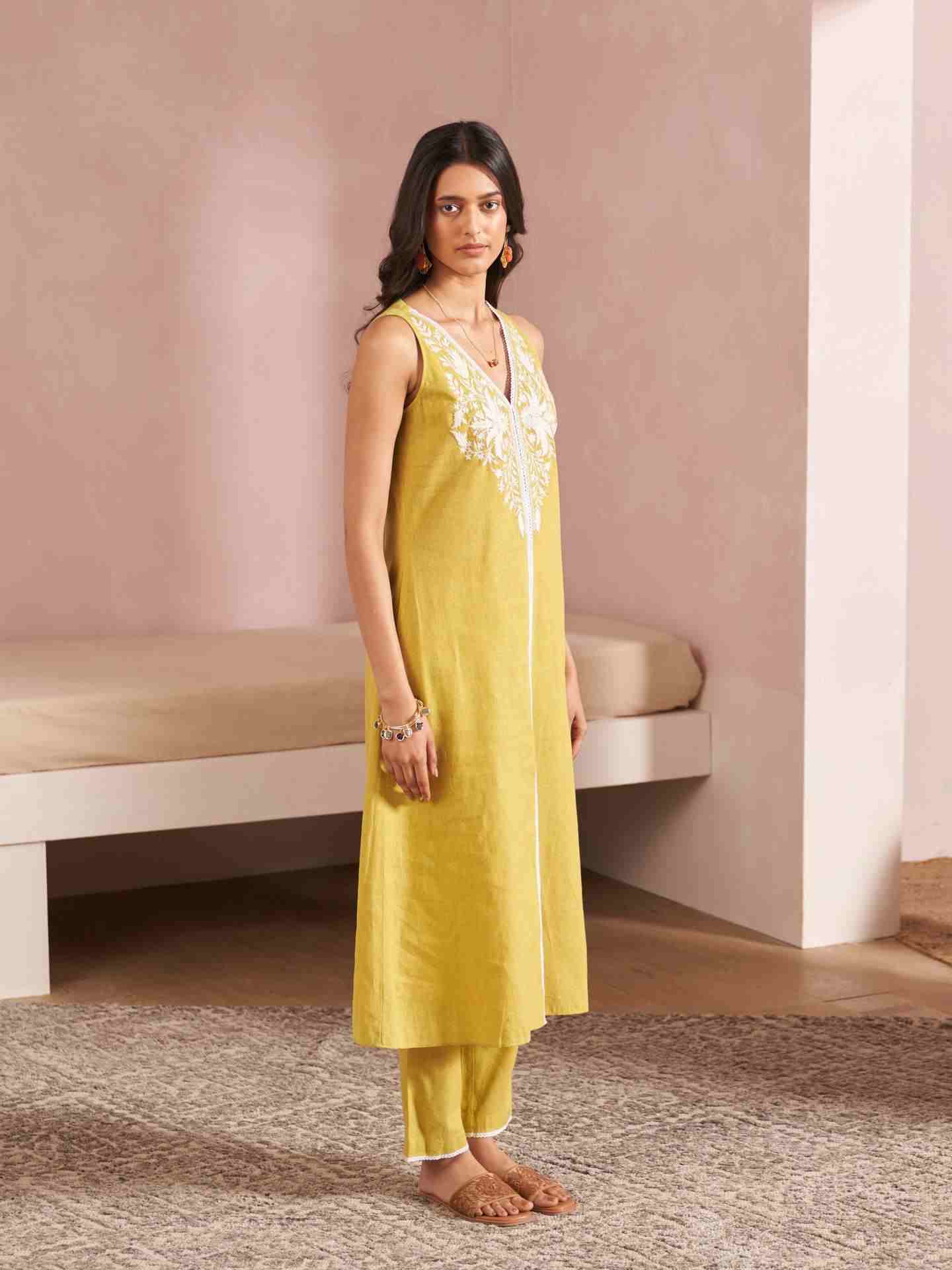 Green Bety Kurta Set