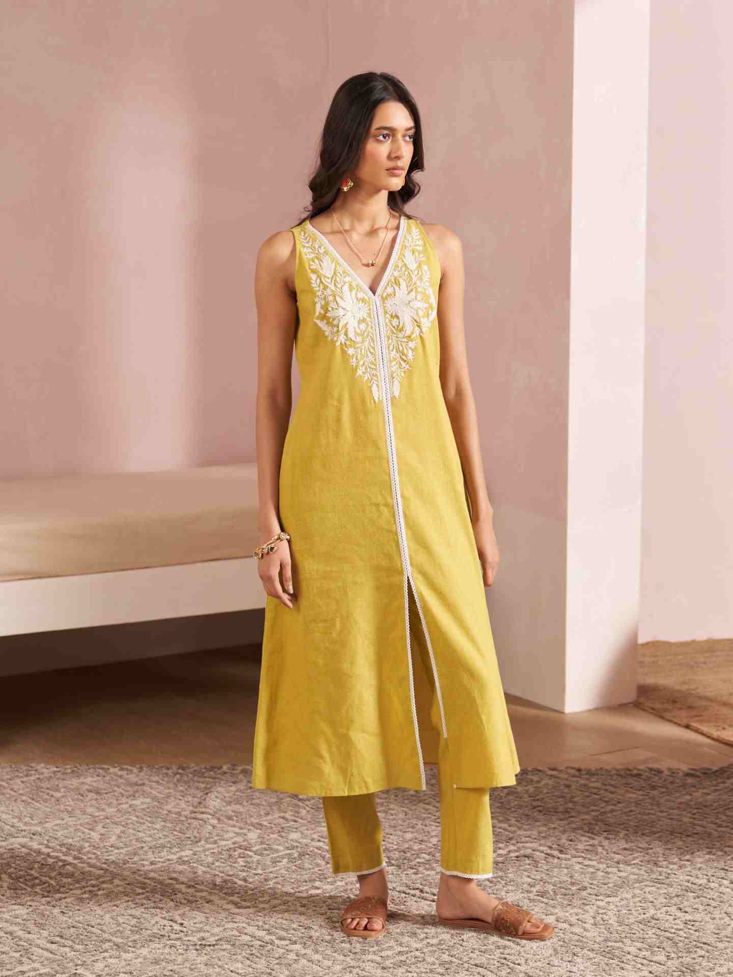 Green Bety Kurta Set
