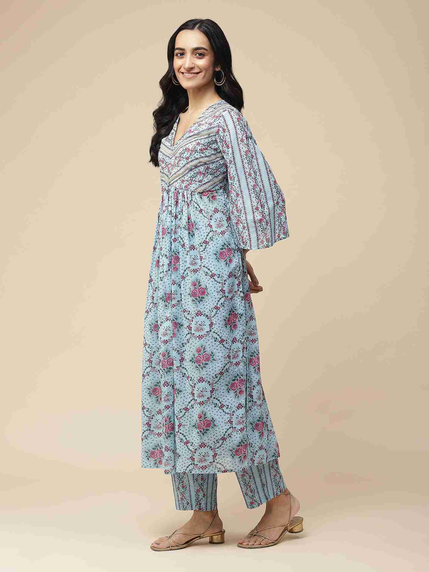Blue Mahir Suit Set