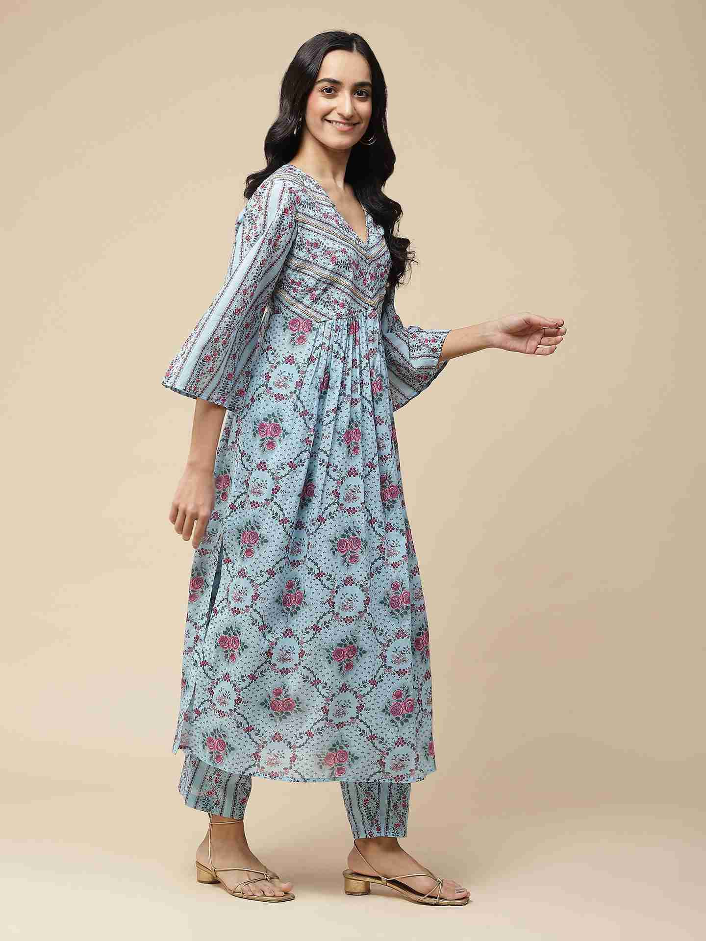 Blue Mahir Suit Set