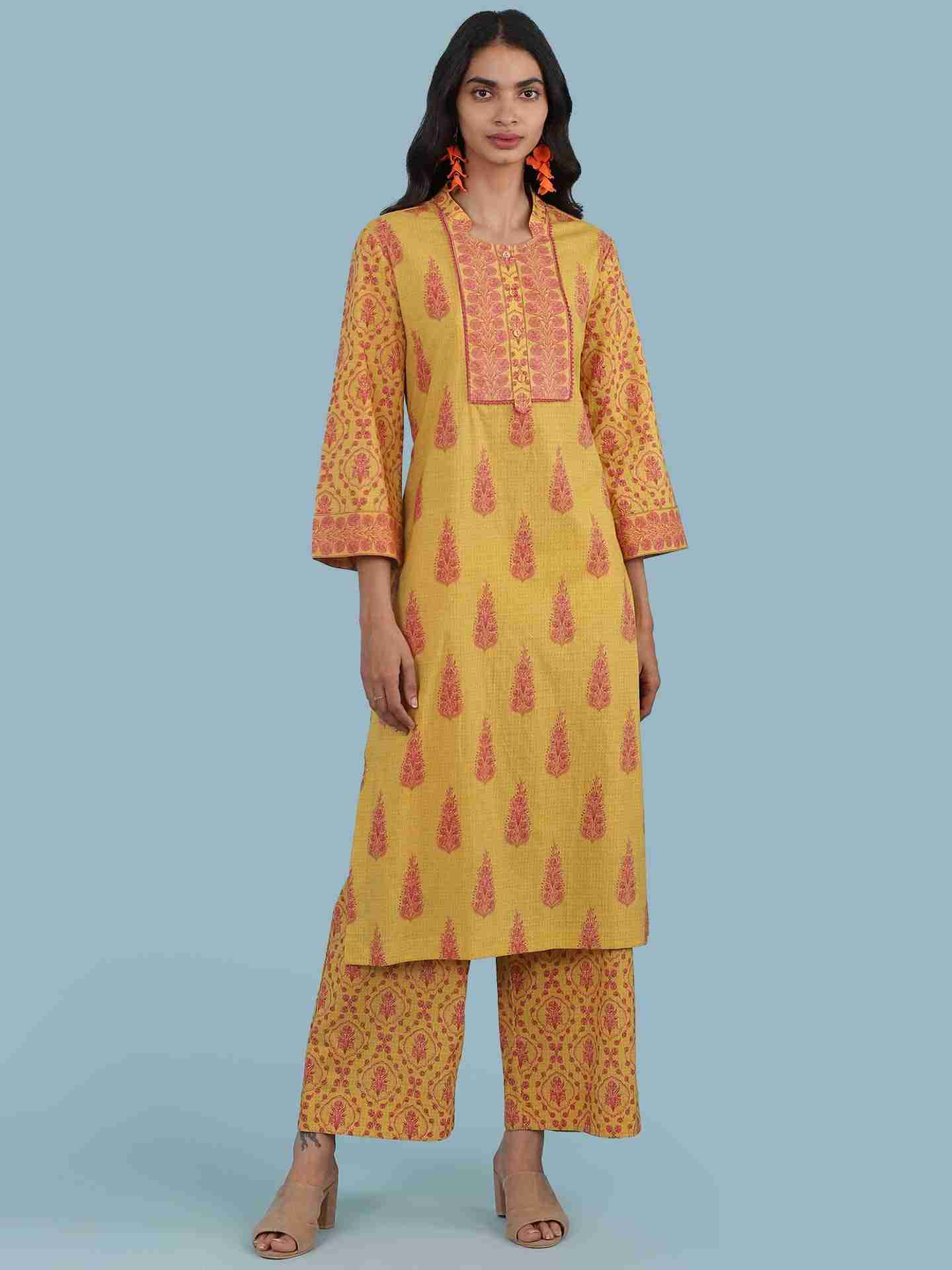 Yellow Parth Suit Set