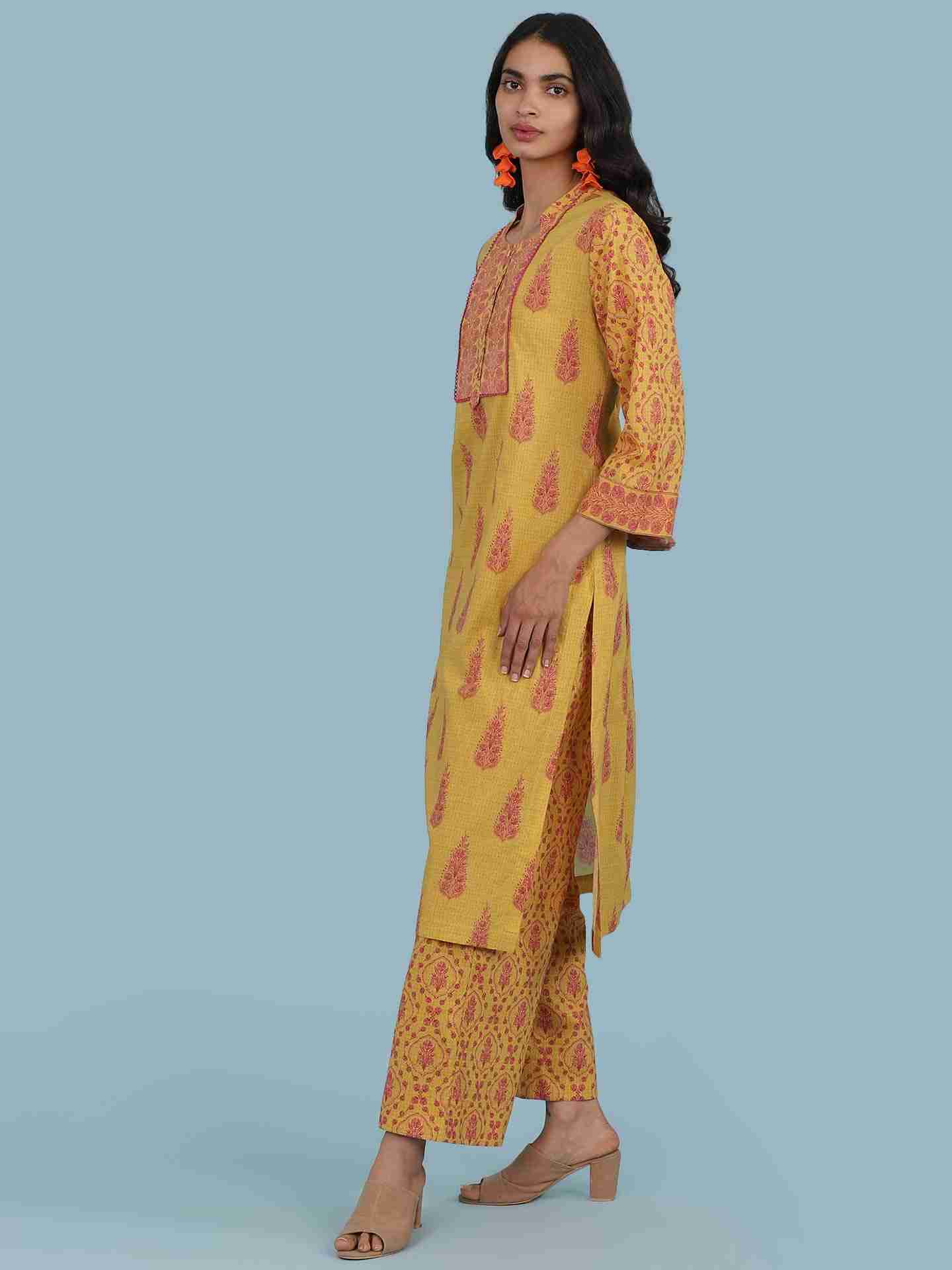 Yellow Parth Suit Set