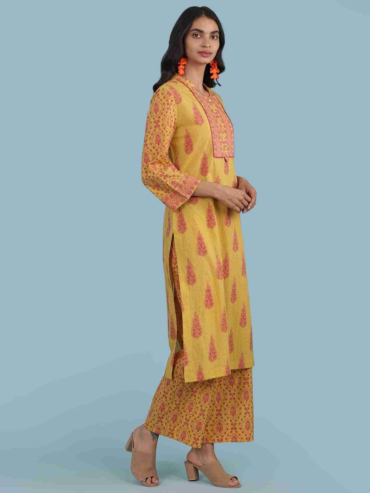 Yellow Parth Suit Set